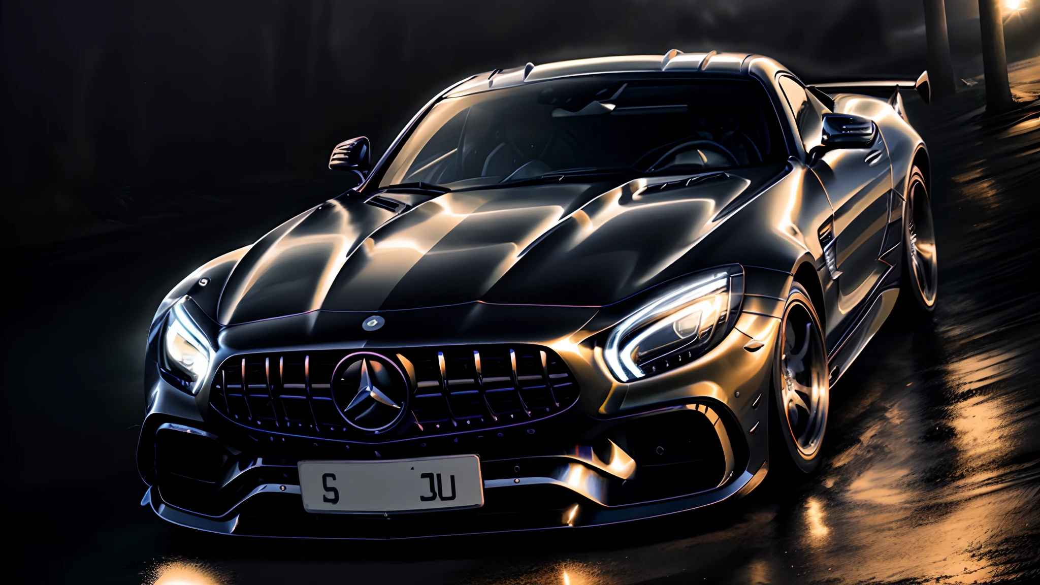 CarHelper, (classicnegative) (MidnightBurnout), photo of Mercedes benz-amg GTR