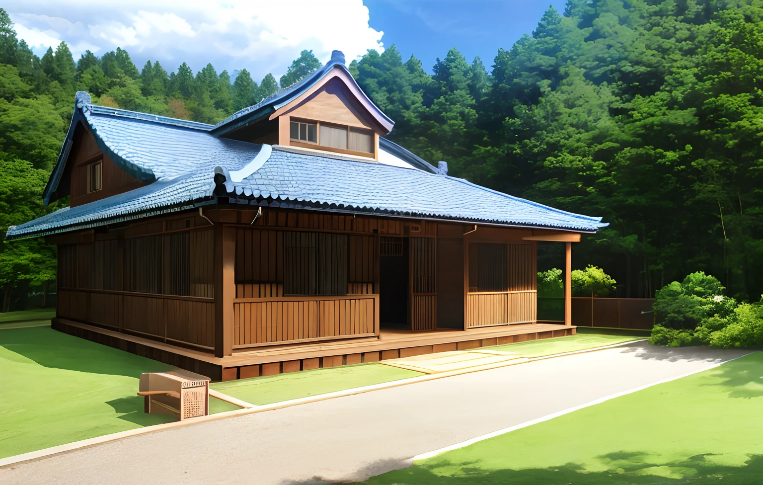 House in the forest、Old house、woodenhor
