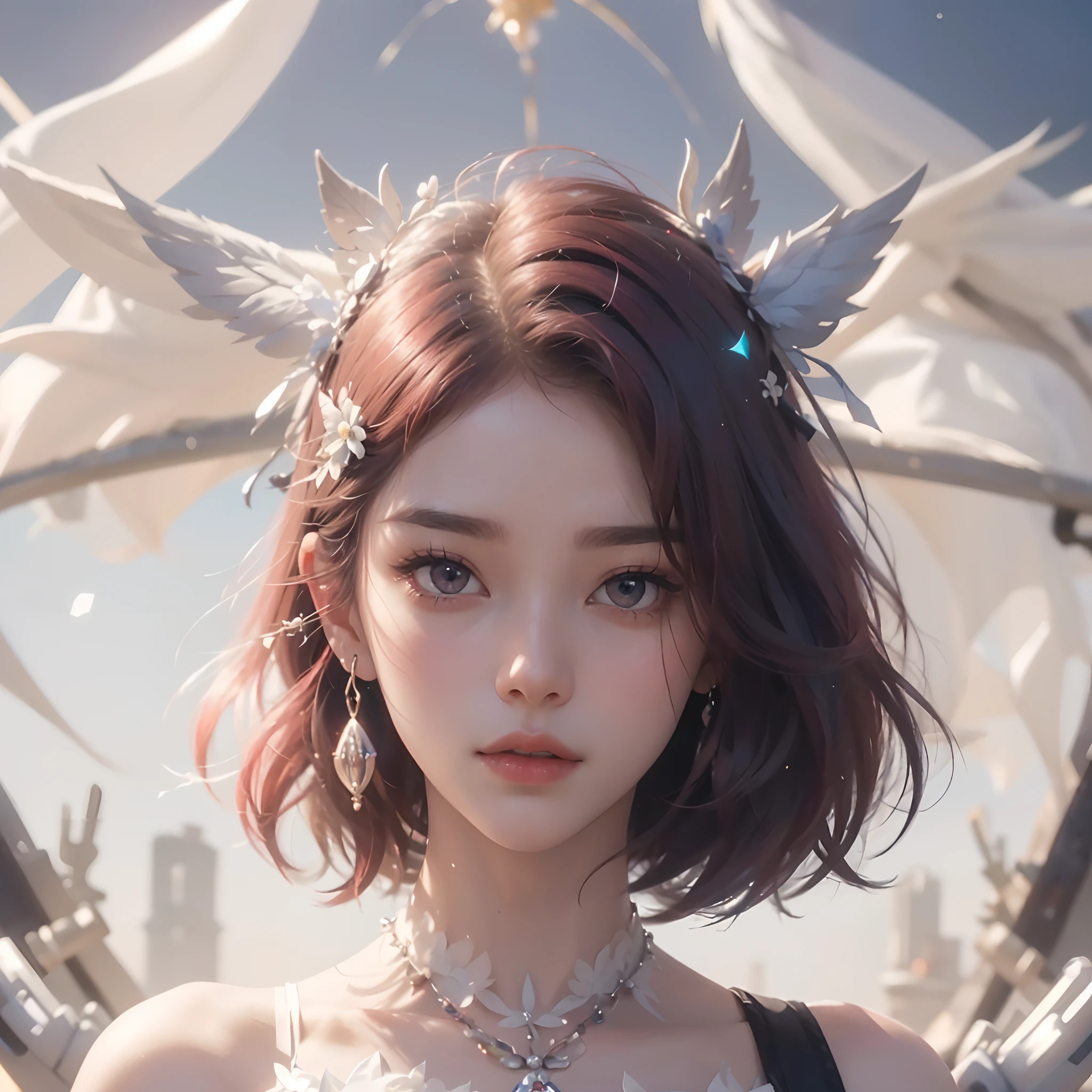 (Masutepiece: 1.3), (maximum resolution: 1.2), (Ultra HDTV: 1.2), cinematic lighting, 8K resolution, Eye and skin detail, detailed facial features, , ( Sharp focus: 1.2), (Face focus: 1.2) , Perfect style, Beautiful, sharp face, Anatomically accurate, Highly detailed skin and face structure, Eye detail, Double eyelids, Thin eyebrows, Glitter eyeliner: 1 Natural cheeks, Glossy skin, White skin: 1.2, (Lip gloss: 1.4), 、 (Shy look: 1.2), Skin and face texture detail, Detailed eyes, Double eyelids, Natural cheeks, , Glossy lips: 1.4, Protruding cleavage、(Large sperm count in breast: 1.4) (Large sperm count in thighs: 1.2) 、 blushing、shy、impatience、frustration、fear of embarrassing glaresknees open、open legs、masturbation behavior、chest stroking、white lingerie、black bra、shiny small flower necklaces and ears Socks Long、Sweating Thighs、Transparent Underwear、 20 years old, Neat and Clean Woman、Red Hair、Colored Hair、Short Hair, Big Tits, Upturned, Floor Sitting, Bedroom、(Complete Maid Outfits) perfect: 1.5)、short white hair