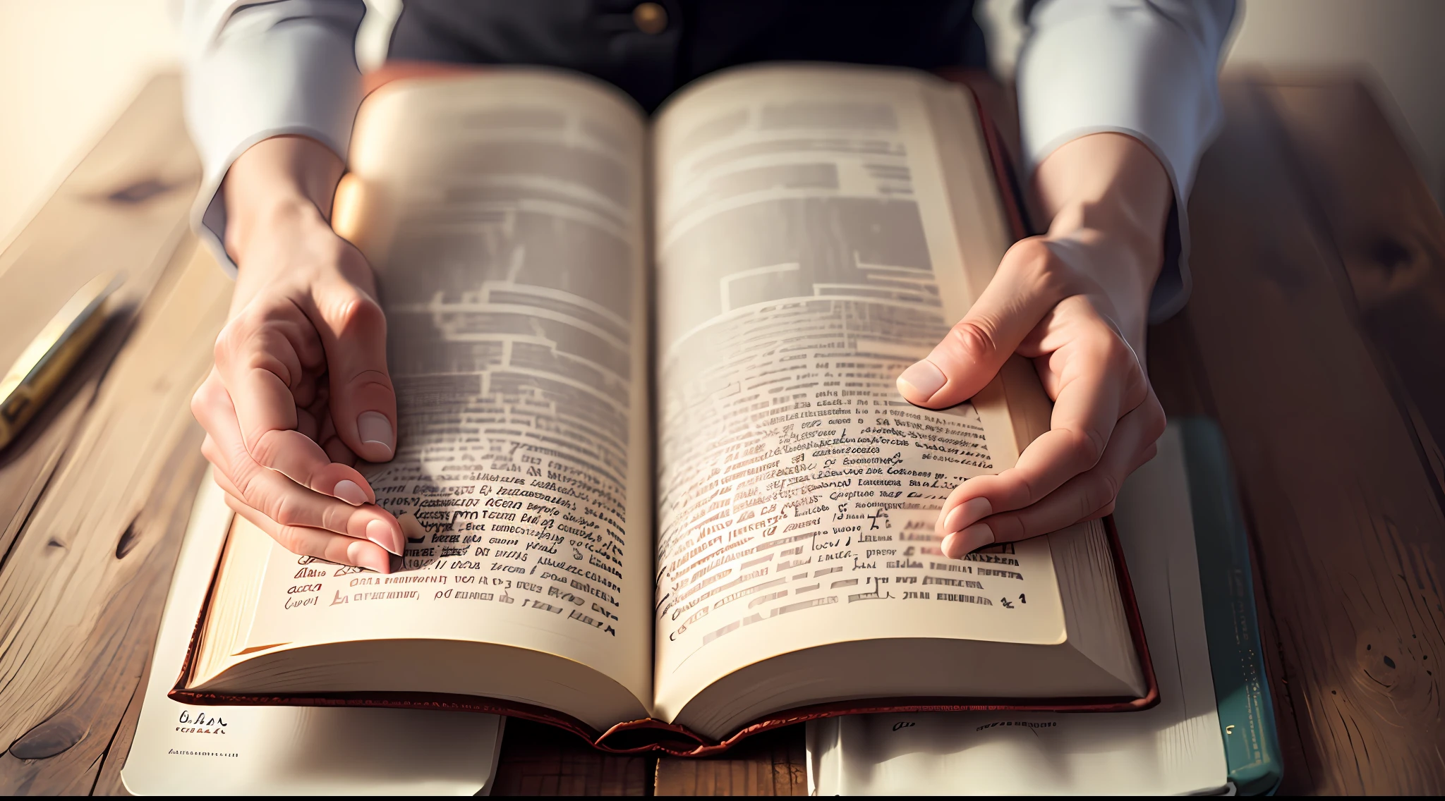 Hands holding a bible