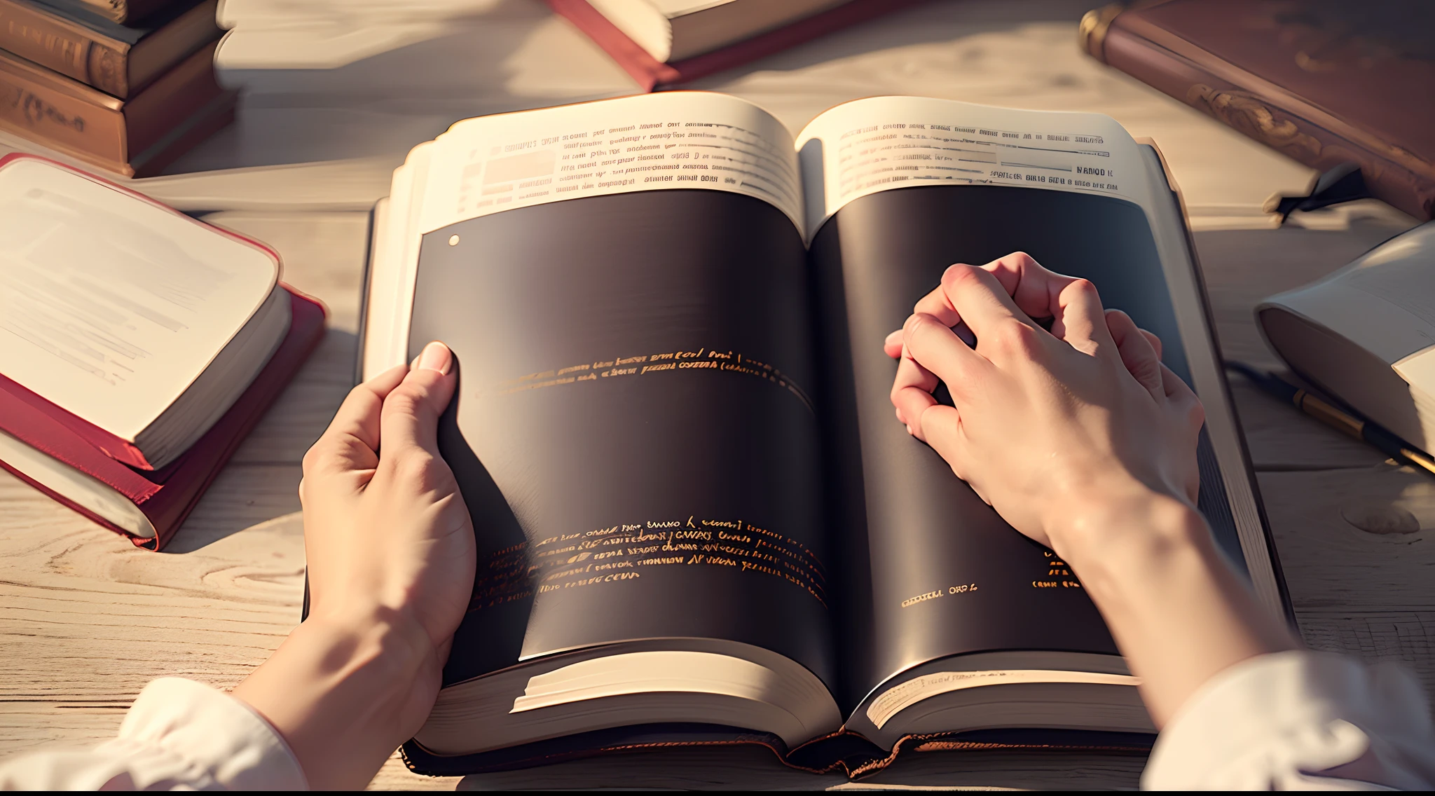 Hands holding a bible