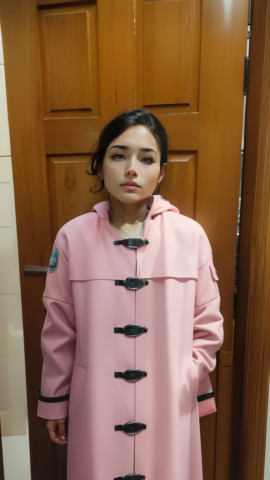 Pink coat, ultra realistic