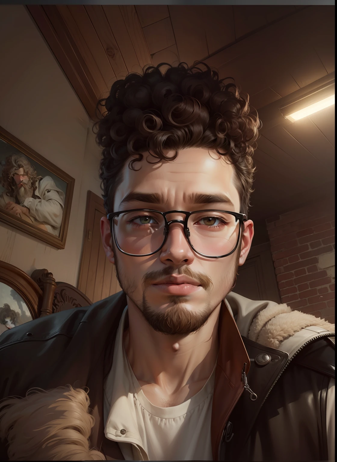 Keep the real face, portrait, curly hair, The boys art style,Homalander