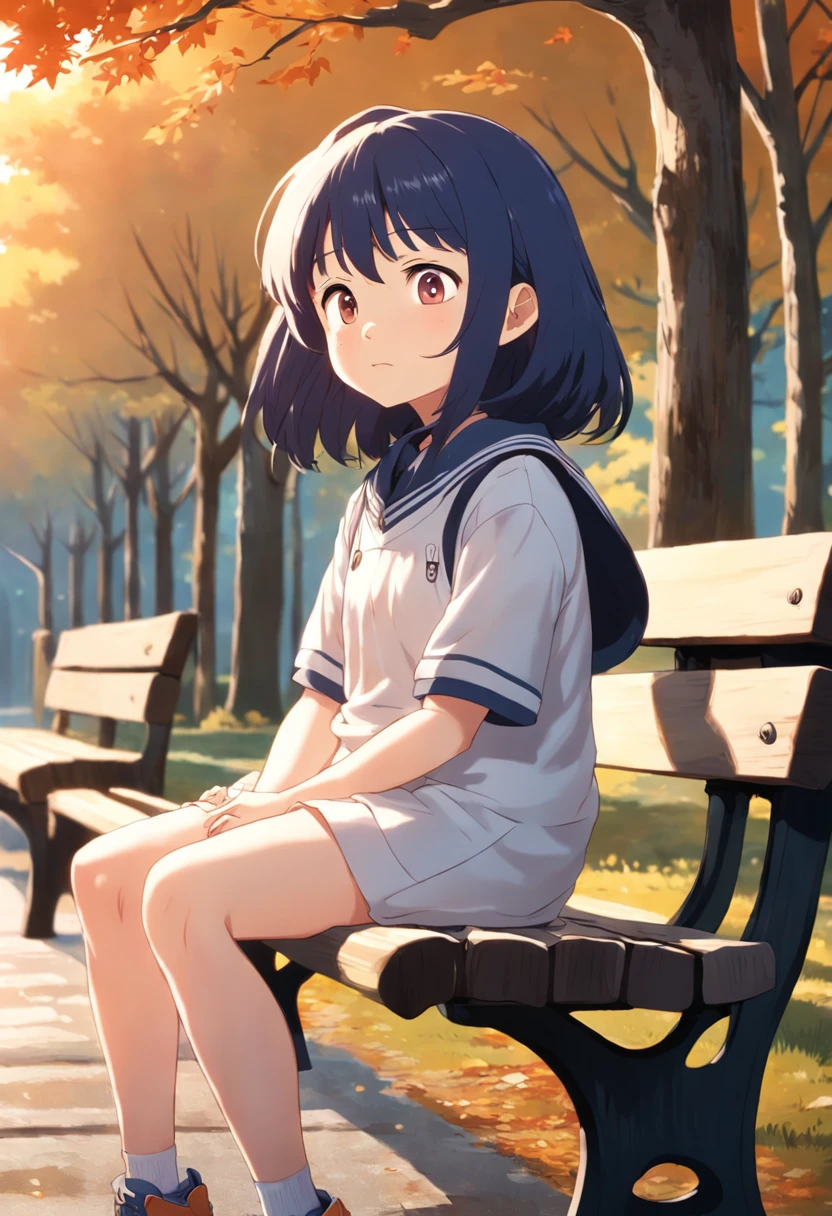 Subject: Hinata Hyuuga (as a child)
Action: sitting
Context: on a park bench
Environment: in a park
Lightning: during sunset
Artist: Hayao Miyazaki
Style: Anime
Medium: Digital illustration
Type: Character portrait
Color Scheme: Warm and soft tones
Computer Graphics: 2D animation
Quality: High definition
Positive Prompt:
((best quality)), ((masterpiece)), ((realistic)), A young Hinata Hyuuga, depicted as a child, sits on a park bench in a serene and peaceful environment. The scene takes place in a beautiful park during a breathtaking sunset. Hinata, with her innocent smile, radiates pure joy and happiness. Her character is brought to life through the artistic style of Hayao Miyazaki's anime, capturing the essence of her youthful spirit. The artwork is created using digital illustration techniques, showcasing intricate details and vibrant colors. The warm and soft tones used in the color scheme add a touch of tenderness and nostalgia to the scene. The 2D animation style enhances the overall charm and appeal of the artwork. The high-definition illustration immortalizes this precious moment of Hinata's childhood, evoking a sense of warmth and admiration in the viewer.