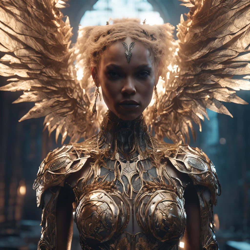 (masterpiece, CGI:1.4), (half-demon, half-angel character:1.3), (surreal beauty:1.2), (mesmerizing presence:1.1), (Rembrandt lighting:1.2), (contrasting shadows and highlights:1.2), (divine wings:1.2), (sinister horns:1.1), (angelic halo:1.1), (piercing gaze:1.2), (ethereal skin tones:1.2), (intricate tattoos:1.1), (mystical symbols:1.1), (dual-colored eyes:1.2), (elegant attire:1.2), (enigmatic expression:1.1), (dynamic pose:1.2), (epic backdrop:1.1), (blending of light and darkness:1.2), (powerful symbolism:1.1), (dramatic atmosphere:1.2), Cinematic, Hyper-detailed, insane details, Beautifully color graded, Unreal Engine, DOF, Super-Resolution, Megapixel, Cinematic Lightning, Anti-Aliasing, FKAA, TXAA, RTX, SSAO, Post Processing, Post Production, Tone Mapping, CGI, VFX, SFX, Insanely detailed and intricate, Hyper maximalist, Hyper realistic, Volumetric, Photorealistic, ultra photoreal, ultra-detailed, intricate details, 8K, Super detailed, Full color, Volumetric lightning, HDR, Realistic, Unreal Engine, 16K, Sharp focus, Octane render