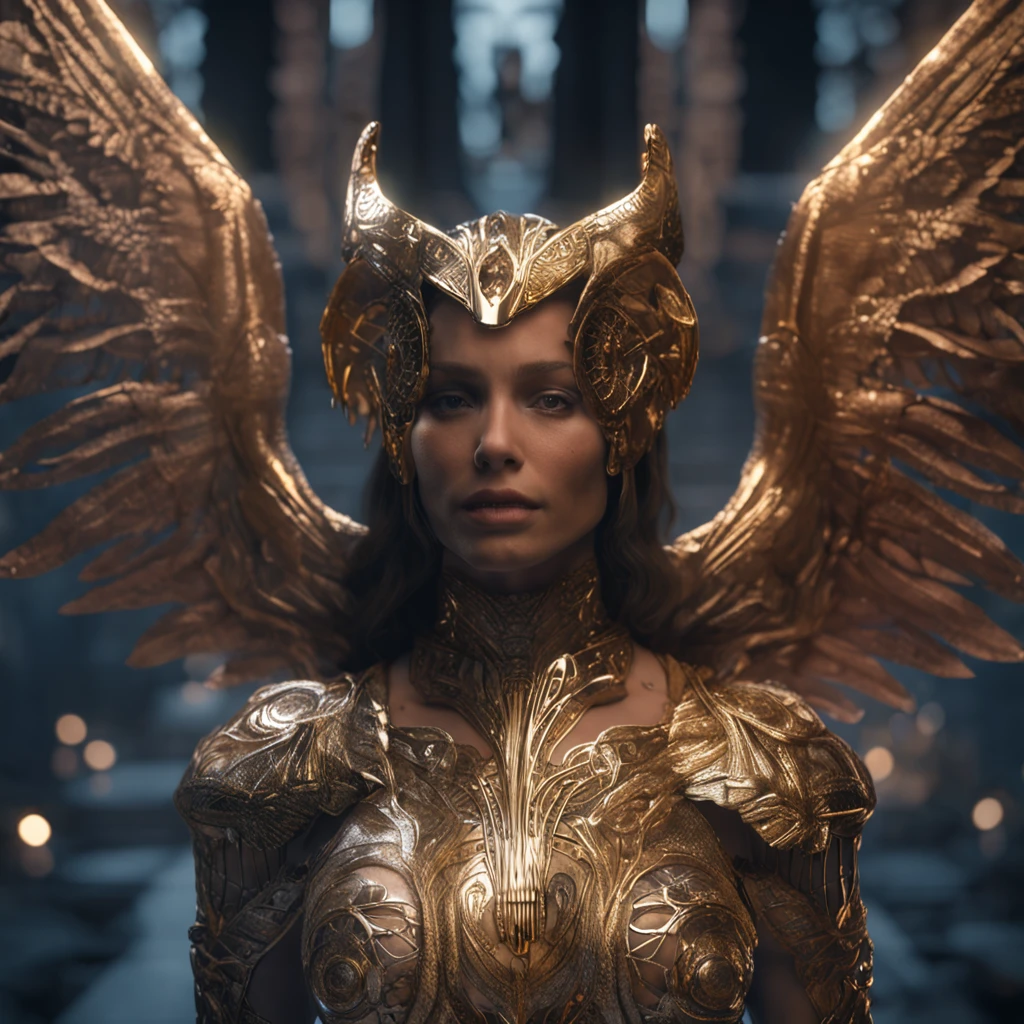 (masterpiece, CGI:1.4), (half-demon, half-angel character:1.3), (surreal beauty:1.2), (mesmerizing presence:1.1), (Rembrandt lighting:1.2), (contrasting shadows and highlights:1.2), (divine wings:1.2), (sinister horns:1.1), (angelic halo:1.1), (piercing gaze:1.2), (ethereal skin tones:1.2), (intricate tattoos:1.1), (mystical symbols:1.1), (dual-colored eyes:1.2), (elegant attire:1.2), (enigmatic expression:1.1), (dynamic pose:1.2), (epic backdrop:1.1), (blending of light and darkness:1.2), (powerful symbolism:1.1), (dramatic atmosphere:1.2), Cinematic, Hyper-detailed, insane details, Beautifully color graded, Unreal Engine, DOF, Super-Resolution, Megapixel, Cinematic Lightning, Anti-Aliasing, FKAA, TXAA, RTX, SSAO, Post Processing, Post Production, Tone Mapping, CGI, VFX, SFX, Insanely detailed and intricate, Hyper maximalist, Hyper realistic, Volumetric, Photorealistic, ultra photoreal, ultra-detailed, intricate details, 8K, Super detailed, Full color, Volumetric lightning, HDR, Realistic, Unreal Engine, 16K, Sharp focus, Octane render