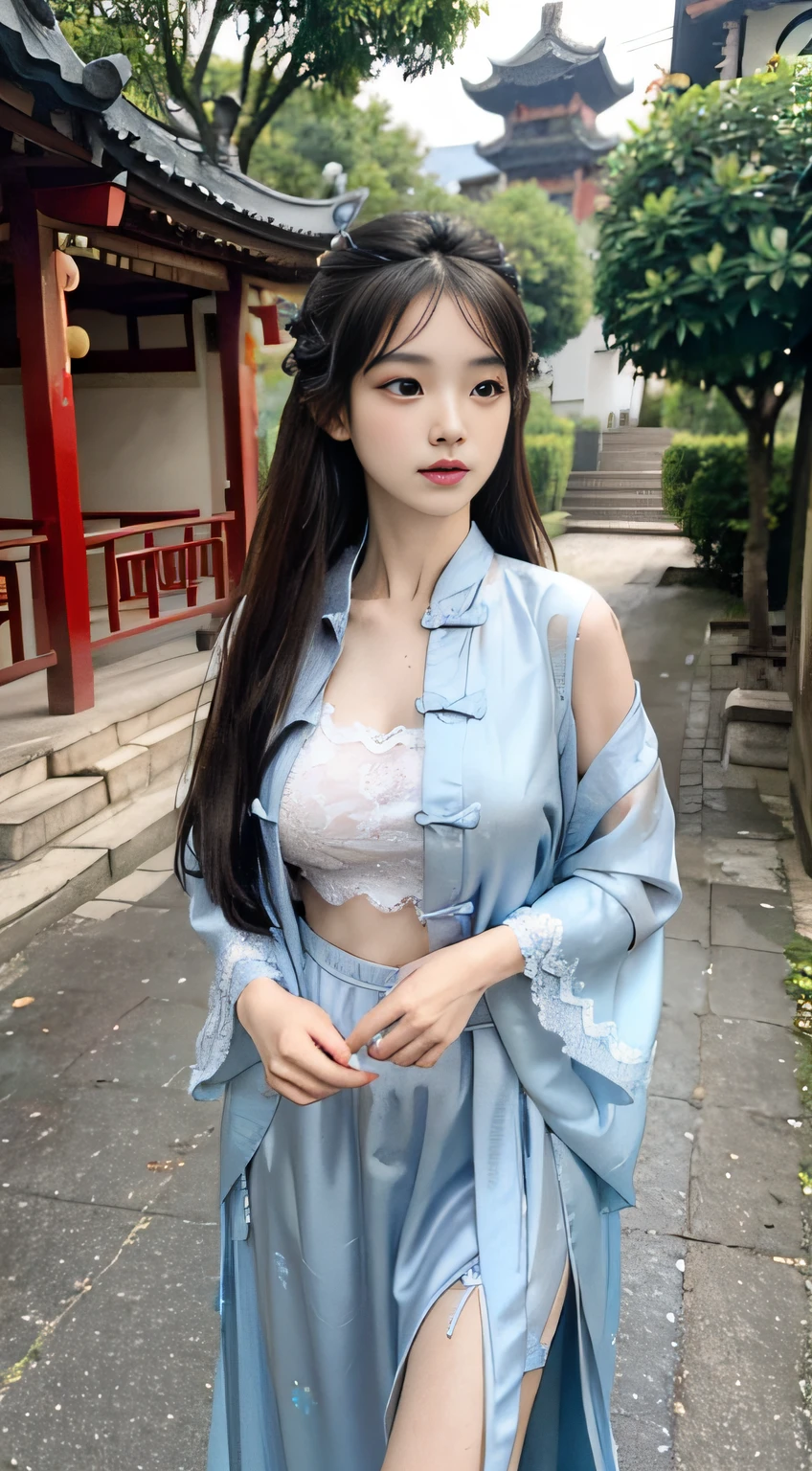 8K、highest quality、masterpiece:1.2、Real 1.5、Real 1.5、Photorealistic Stick:1.3、18-year-old、girl、Small breasts:1.8、Esbian all over、
