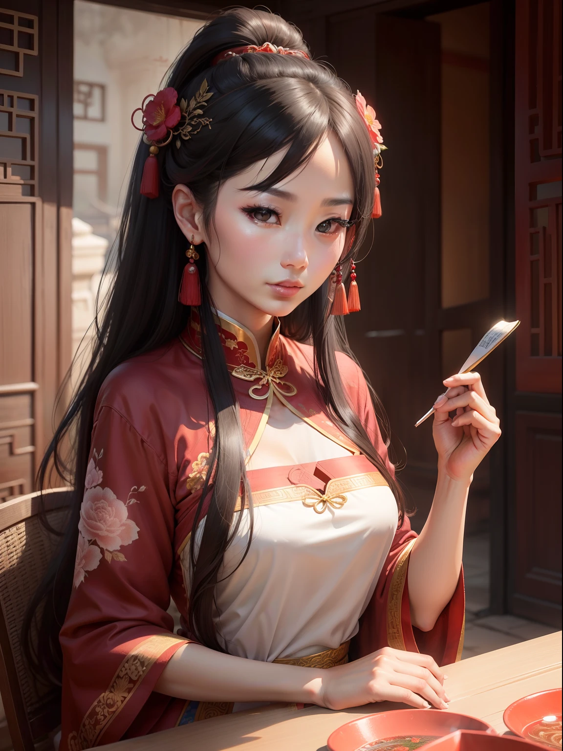 beautiful woman, China, ancient, traditional
