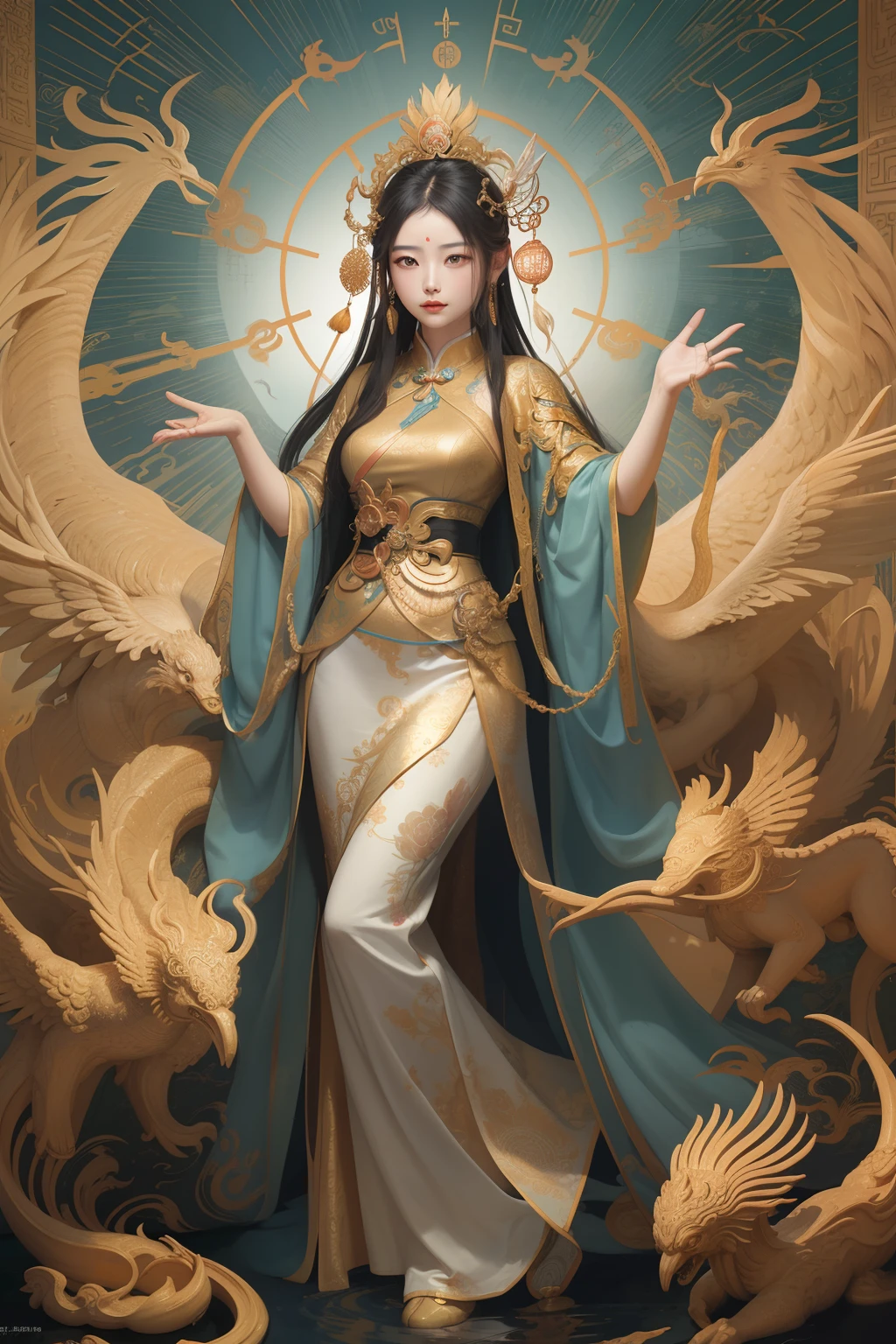 There are two angels flying in the sky, Bible illustrations, concept art of god, epic biblical representation, Heavenly ecstasy, Heaven and hell, The divine realm of the gods, Religious images, second coming, jesus christ fighting lucifer, Angels in the sky, she is arriving heaven, Deities\of creation, Mentioned, godly and ethereal, Heaven and hell