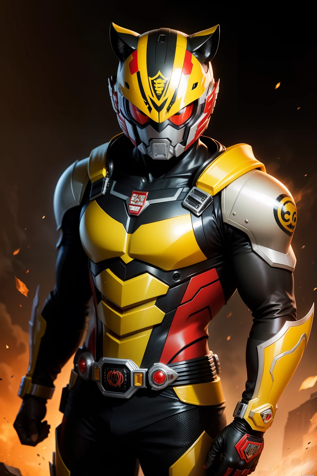 Kamen Rider Tiger red yellow