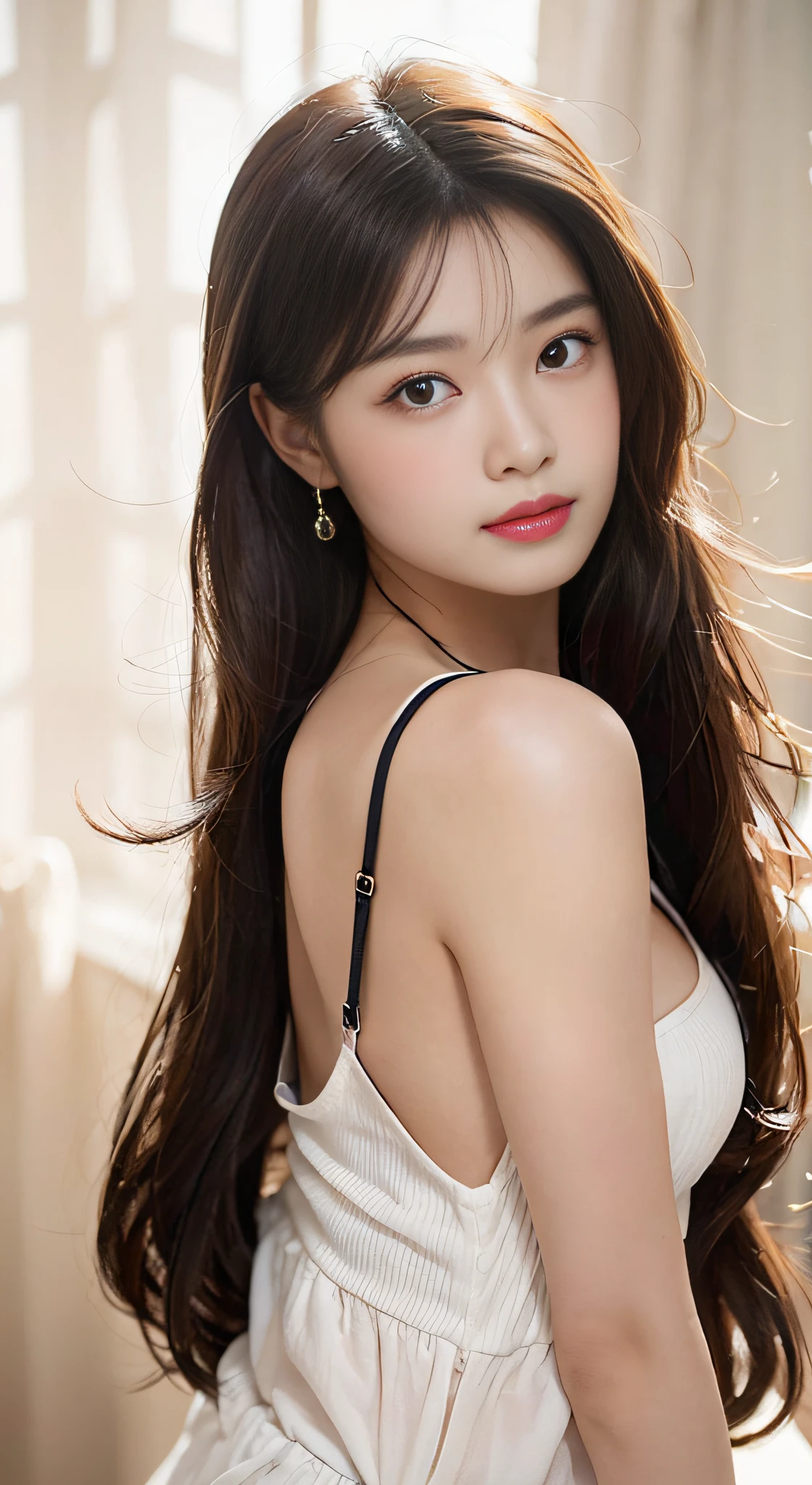 araffe asian woman in white bra top posing for a picture, gorgeous chinese model, (((beautiful countenance))),(((big eye))),(((Beautiful eyes))),(((long lashes))),((Beautiful teeth alignment)),Gorgeous young Korean woman, (((huge tit))), ((Chest cleavage)),(( nippleless)),Beautiful Asian Girl, Beautiful young Korean woman, beautiful Korean women, Beautiful Asian Woman, Korean Girl, Asian girl with long hair, Beautiful girl model, Japanese Models, Beautiful young asian woman, Asian Girl, Beautiful Model Girl, Young Asian Girl