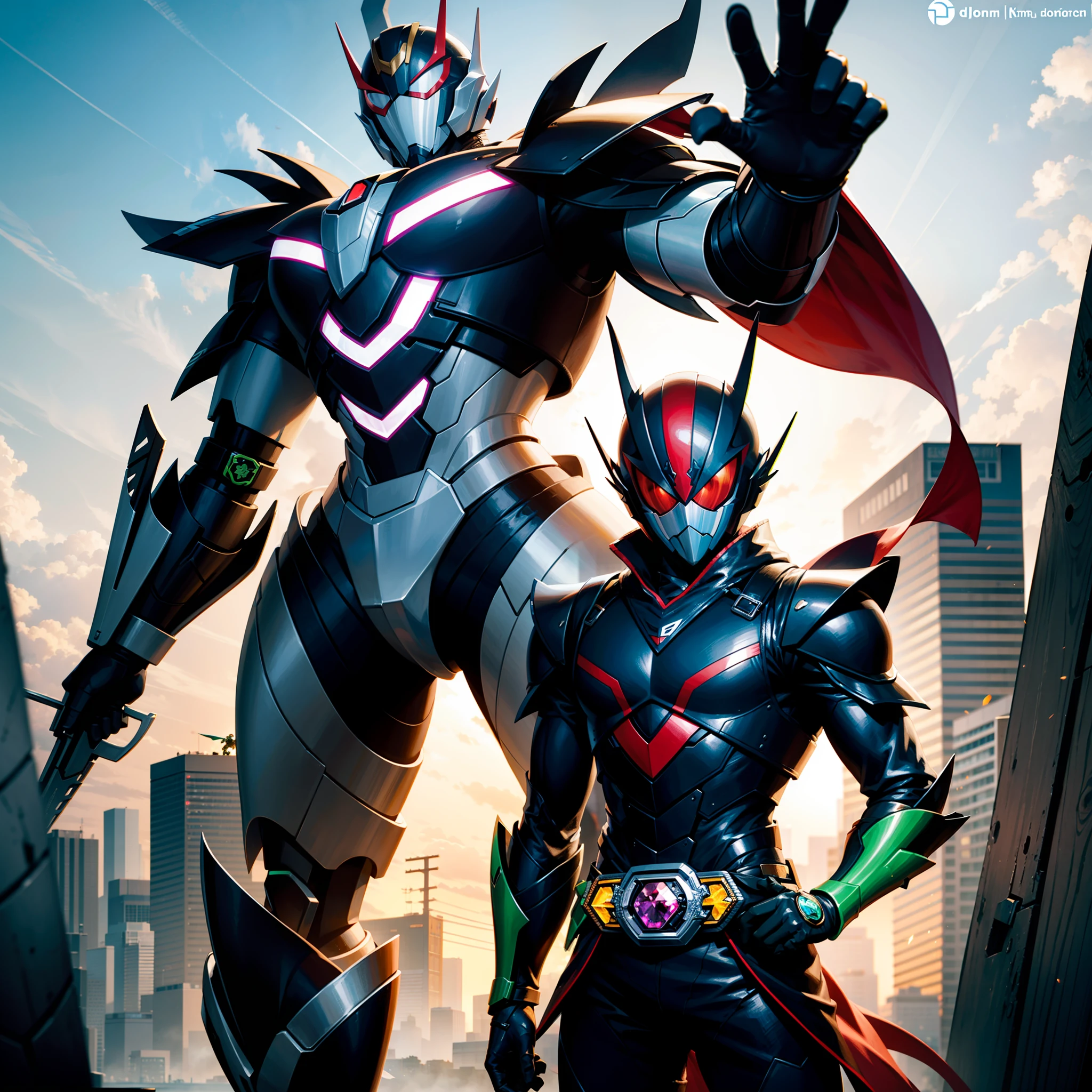 （best qualtiy），legends，Thunder Mech，drak，Kamen Rider，Cloak，Domineering，