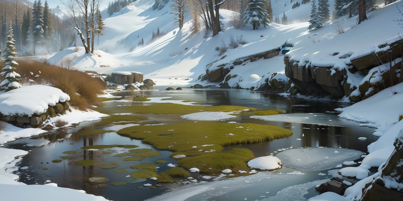 ponds，Melting of ice and snow，thoughts of love，Red fox，Deadwood，rays of sunshine