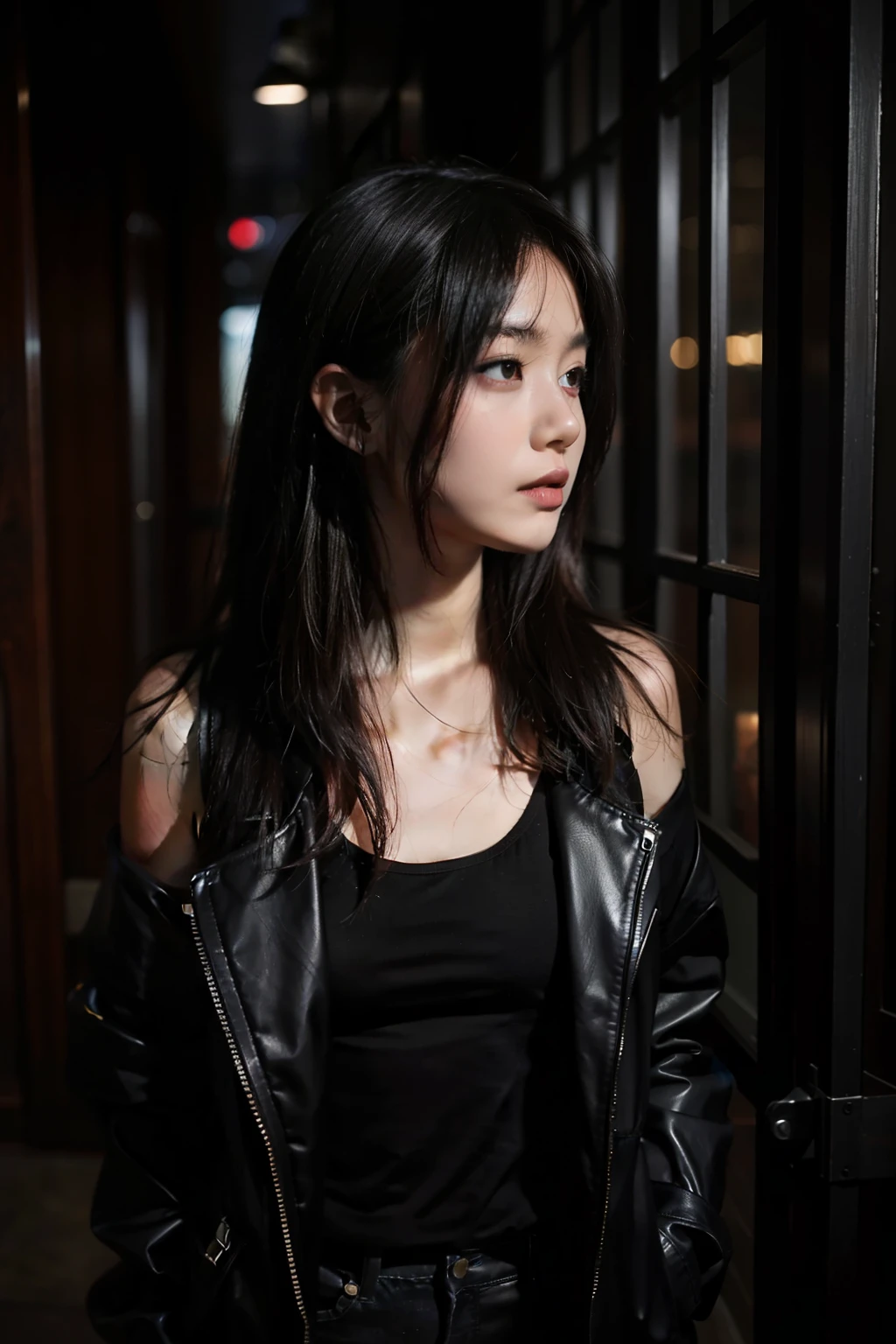 one-girl,Dark style,A picture