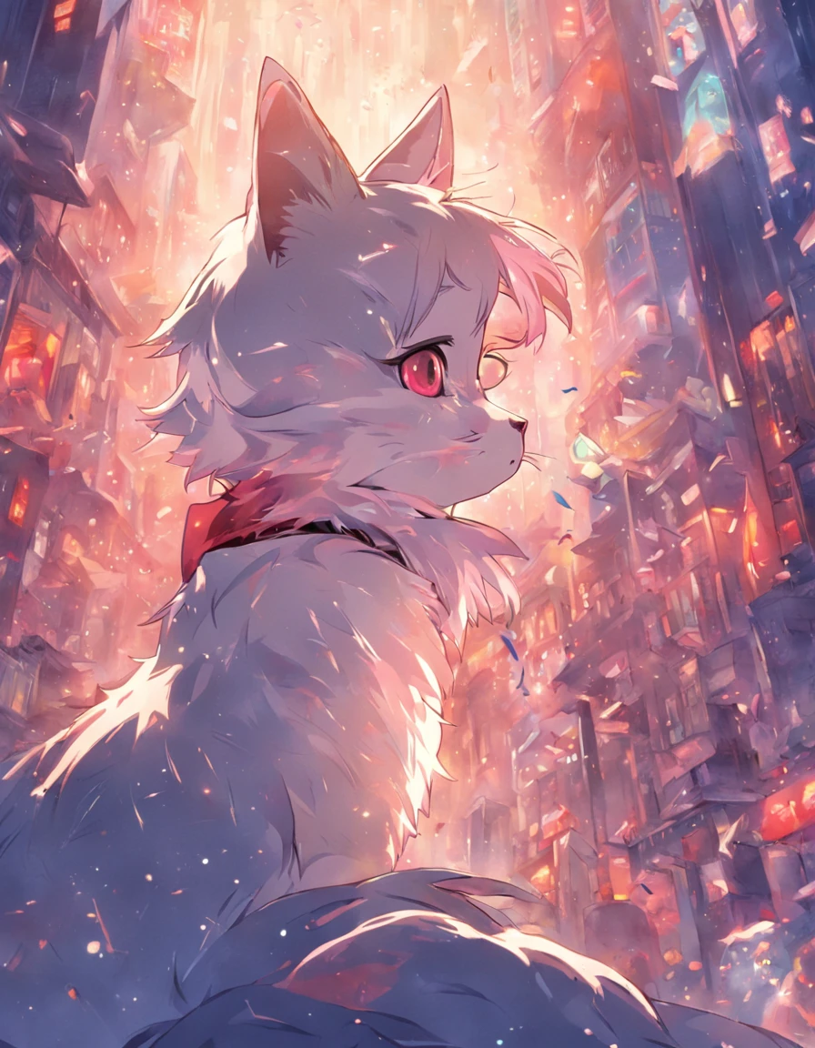 a sticker of a cat