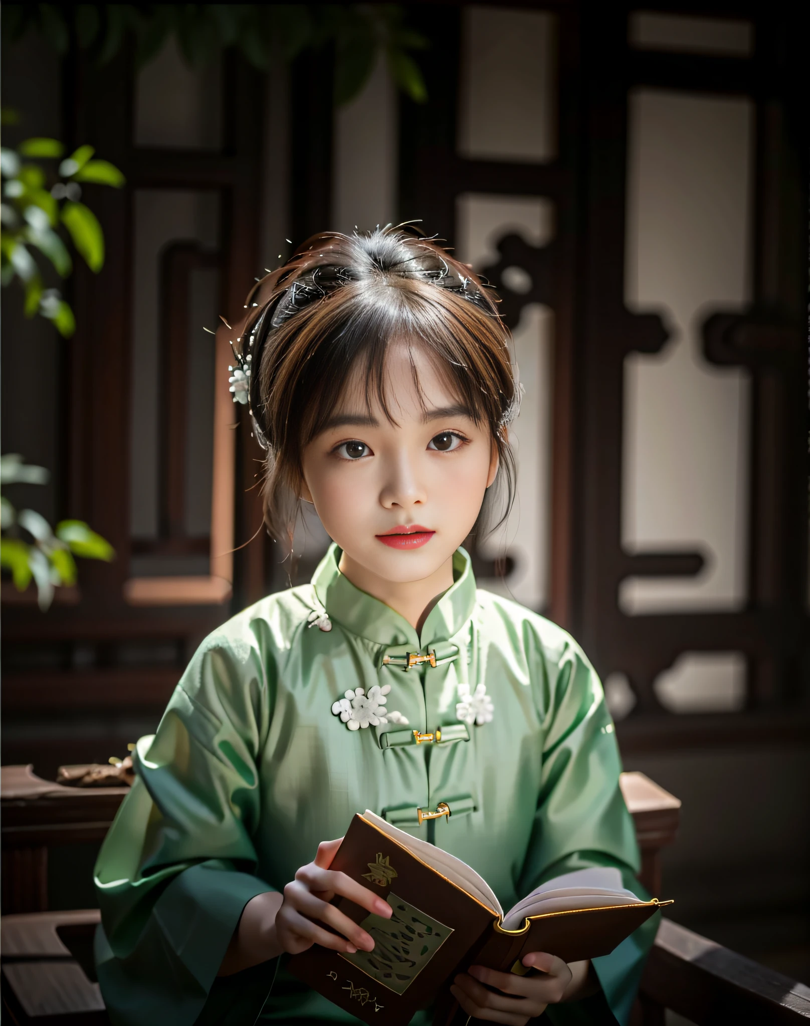 Allafed asian girl reading in garden, Chinese girl, Young Asian girl, Palace , A girl in Hanfu, Cute little girl, Cute young girl, Chinese traditional, Traditional Chinese clothing, Wearing ancient Chinese clothes, ruan jia beautiful!, Chinese style, Asian girl, young girl, Korean girl, Beautiful , China Princess, little shy smile
