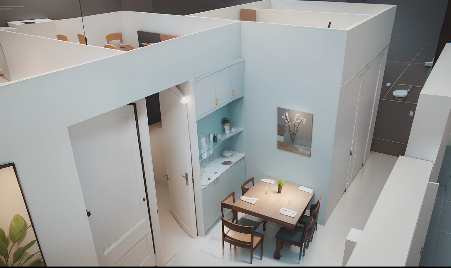 dining room,Interior design,Restaurant renderings
