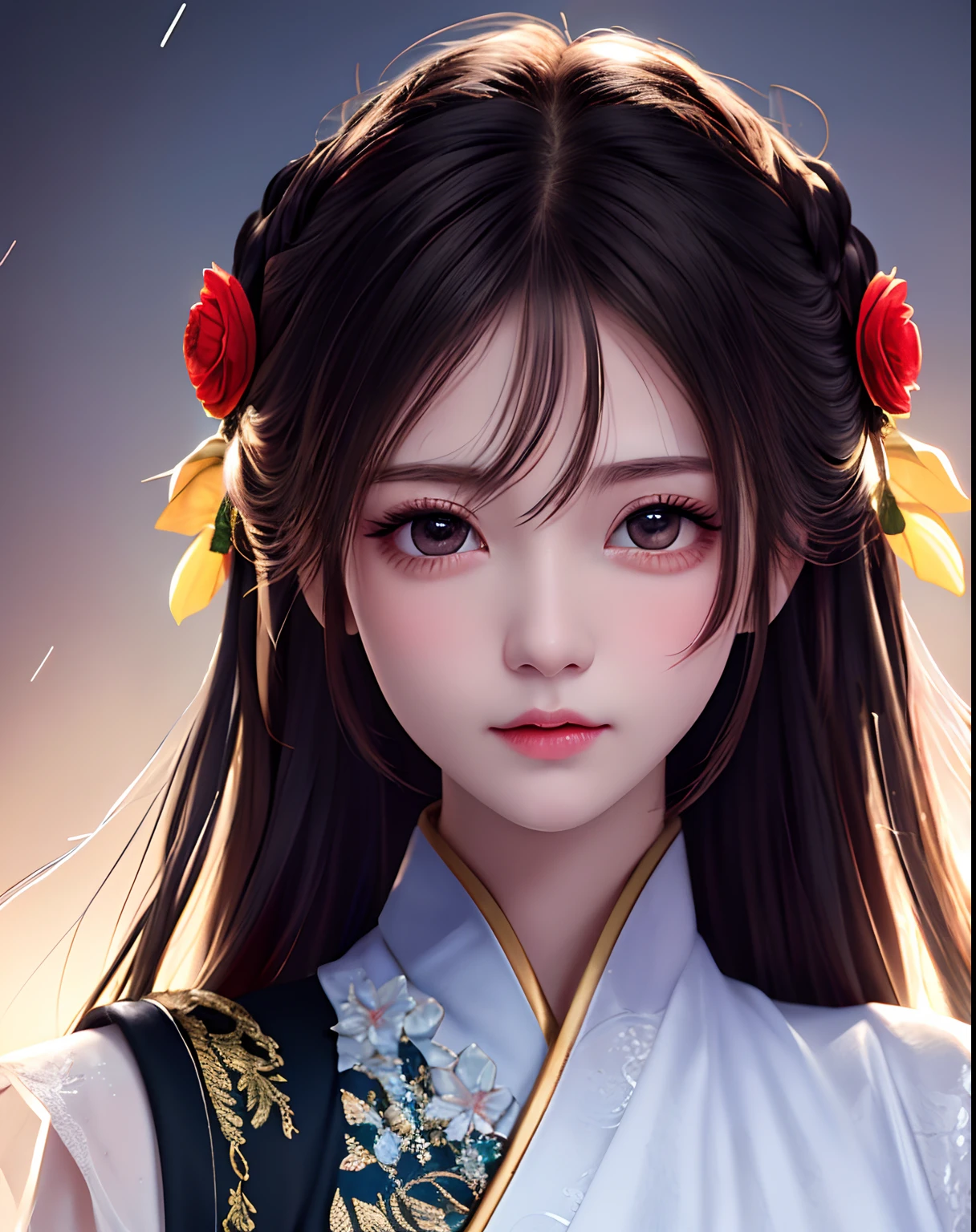 Master masterpieces,illustration,teens girl,Detailed depiction,raining night,ninjartist,A detailed eye,(Chinese costumes),(short sword),(Lightning),(Black flower mask)(Cold),(The red pattern on the face),Indifferent eyes,(Beautiful sharp eyes),(Impeccable)long and flowing hair,,Grim expression,Deep big eyes,cinematric light,Handsome(A masterpiece),(tmasterpiece),(Highest image quality),(detail-rich),(Clear face),(Beautiful and fine eyes)(Detailed facial depiction),(Meticulous hand description),(Beautiful CG),Extreme light and shadow,(Delicate facial features),