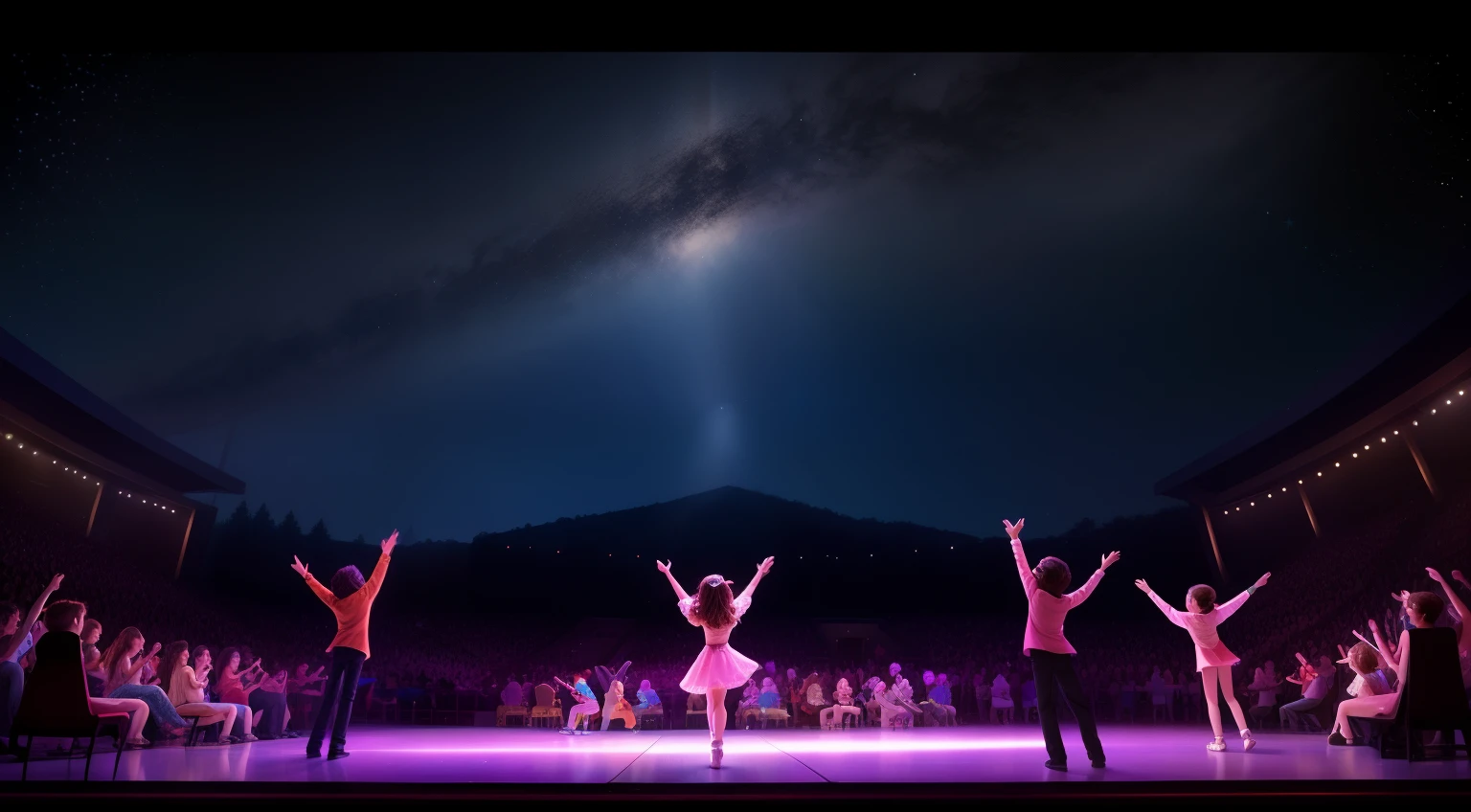 Starlit Concerts Guided by Heart's Desire:
Visualize a tween attending starlit concerts, where constellations dance to the beat of their heart's desire, creating melodies as unique as their dreams.