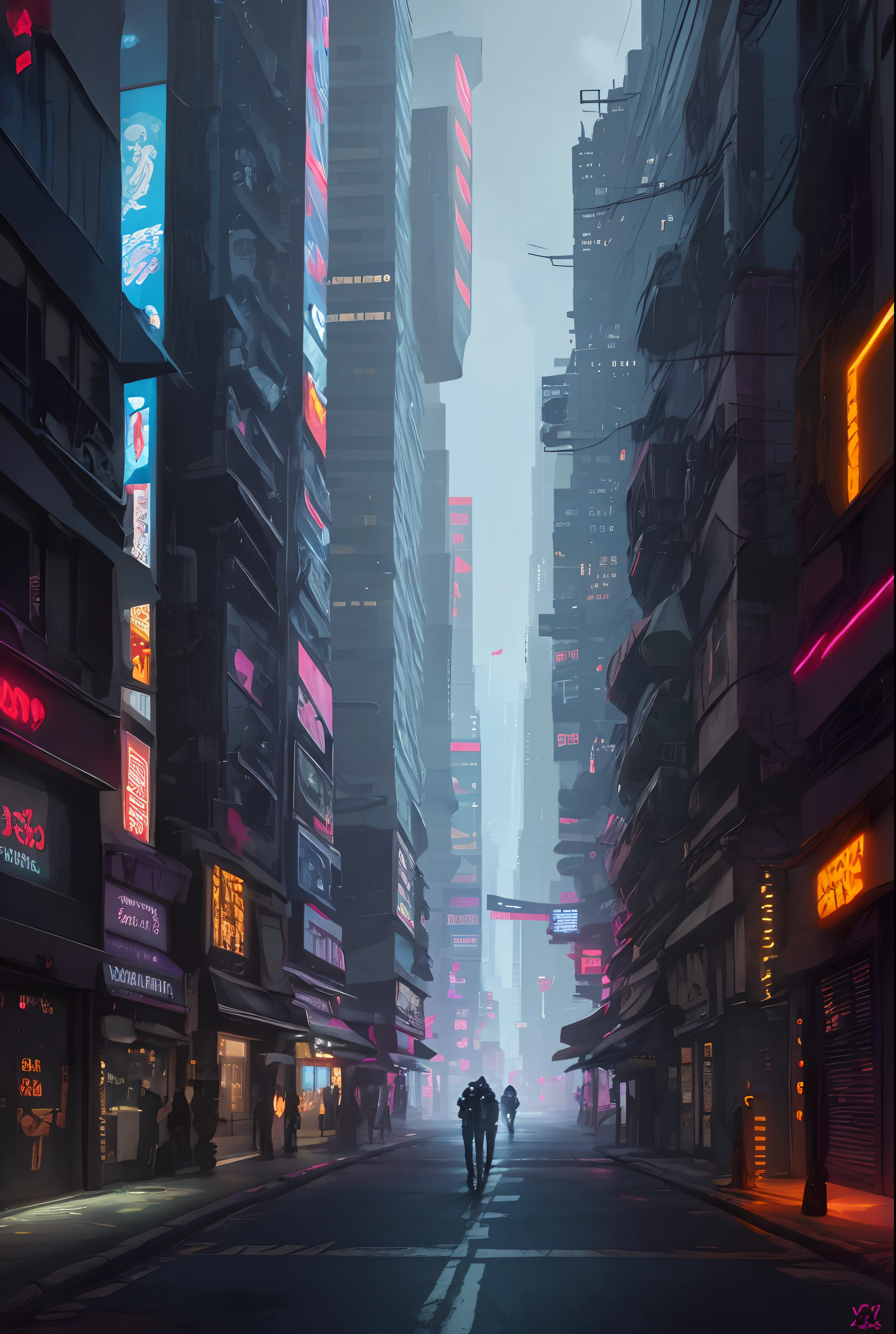 there is a car driving down the street in the city, futuristic city street, city street cinematic lighting, modern city street, futuristic street, cyberpunk city street background, cyberpunk city street, hyper realistic cyberpunk city, photorealistic streetscape, city street at dusk, sci-fi cyberpunk city street, dusk on a city street, street of new york, city street view background, pinkish tobe