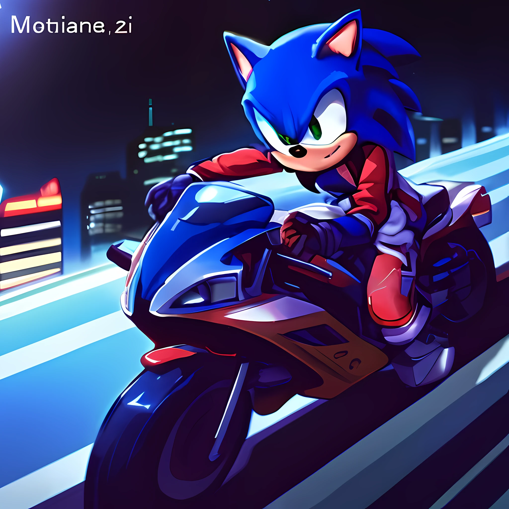 sonic the hedgehog on a motorcycle in a city at night, sonic power, movie sonic, sonic game, from sonic, sonic the hedgehog illustration, hero 2 d fanart artsation, sonic oc, in the new action-movie sonic, portrait of sonic the hedgehog, sonic hedgehog, fan art, sonic the hedgehog, 2 d art, 2d art, high quality fanart