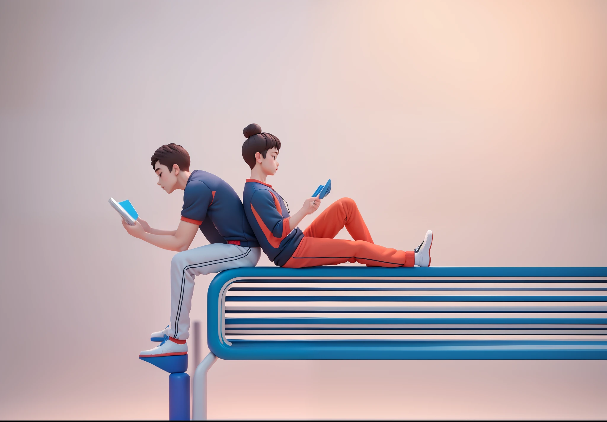 (Pixar 1.23 style) 1 boy ((upper body front, bust shot)), solo, cute ???, brunette, pretty tracksuit, boy, korean child, playground, ((masterpiece, highest quality)), (composite lighting)