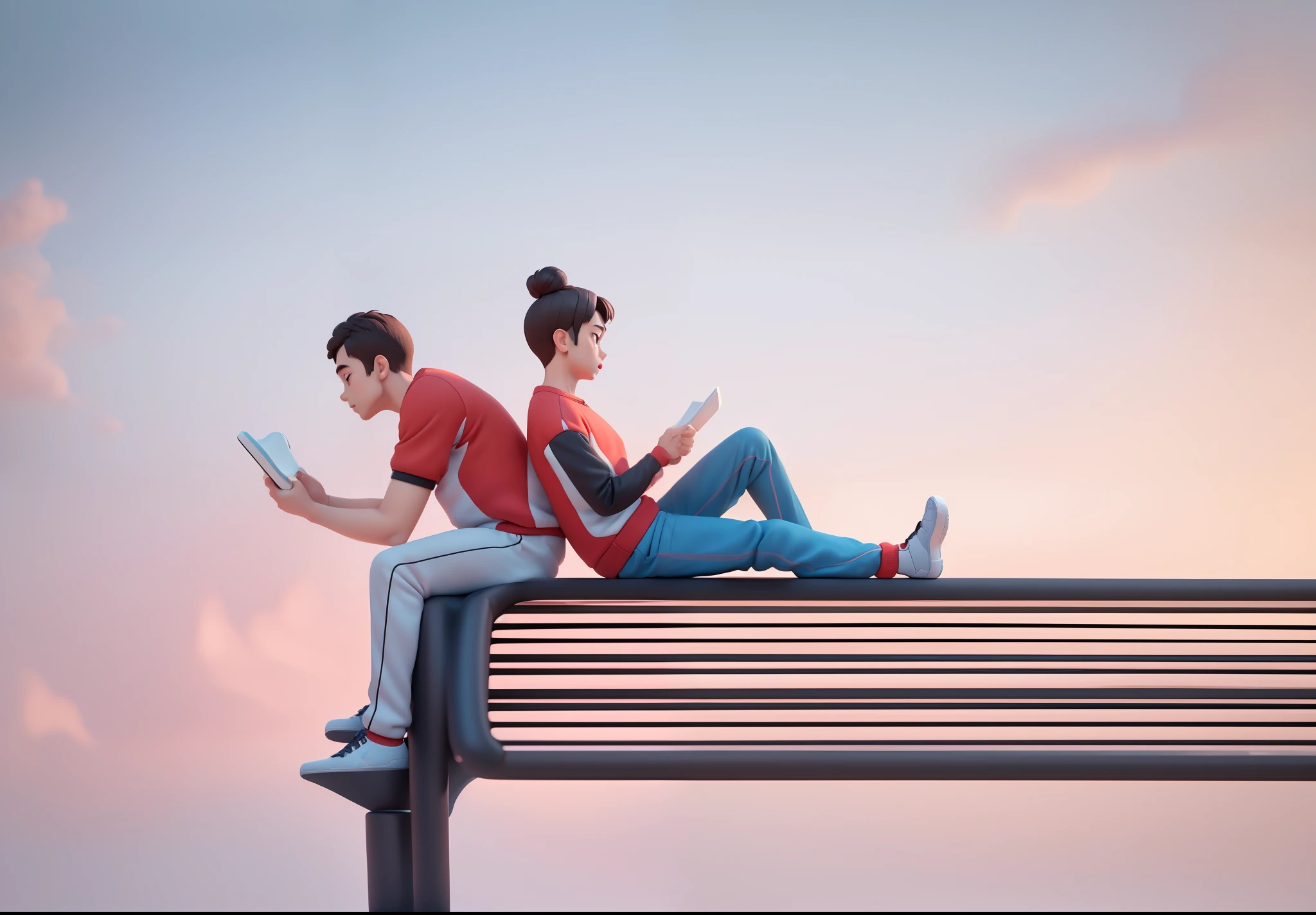 (Pixar 1.23 style) 1 boy ((upper body front, bust shot)), solo, cute kid, brunette, pretty tracksuit, boy, korean child, playground, ((masterpiece, highest quality)), (composite lighting)