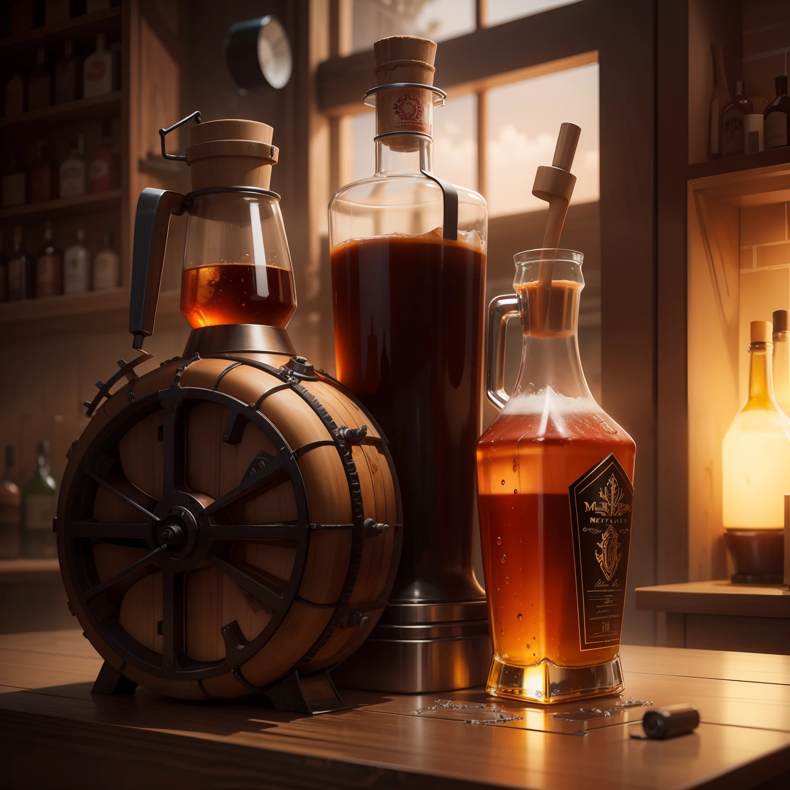 Mechanical liquor beauty