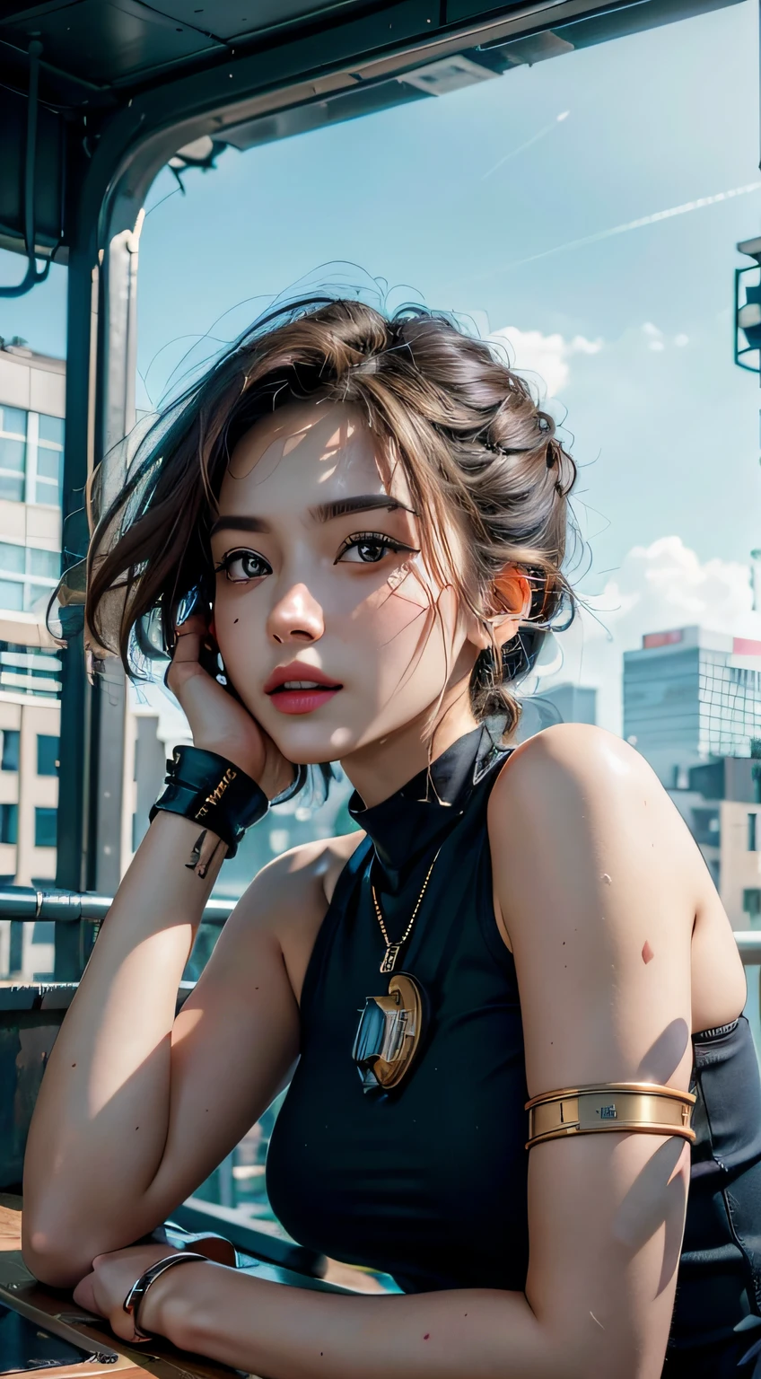 (1girl:1.3), solo,__body-parts__, official art, unity 8k wallpaper, ultra detailed, beautiful and aesthetic, beautiful, masterpiece, best quality, RAW, masterpiece, super fine photo,, best quality, super high Resolution, photorealistic, sunlight, full body portrait, stunningly beautiful,, dynamic pose, delicate face, vibrant eyes, (side view), she is wearing a futuristic Iron Man mech, red and gold, Highly detailed abandoned warehouse background, detailed face, detailed complex busy background, messy, gorgeous, milky, high detailed skin, realistic skin details, visible pores, sharp focus, volumetric fog, 8k uhd, dslr camera, High quality, film grain, fair skin, photorealism, lomography, sprawling metropolis in a futuristic dystopia, view from below, translucent
