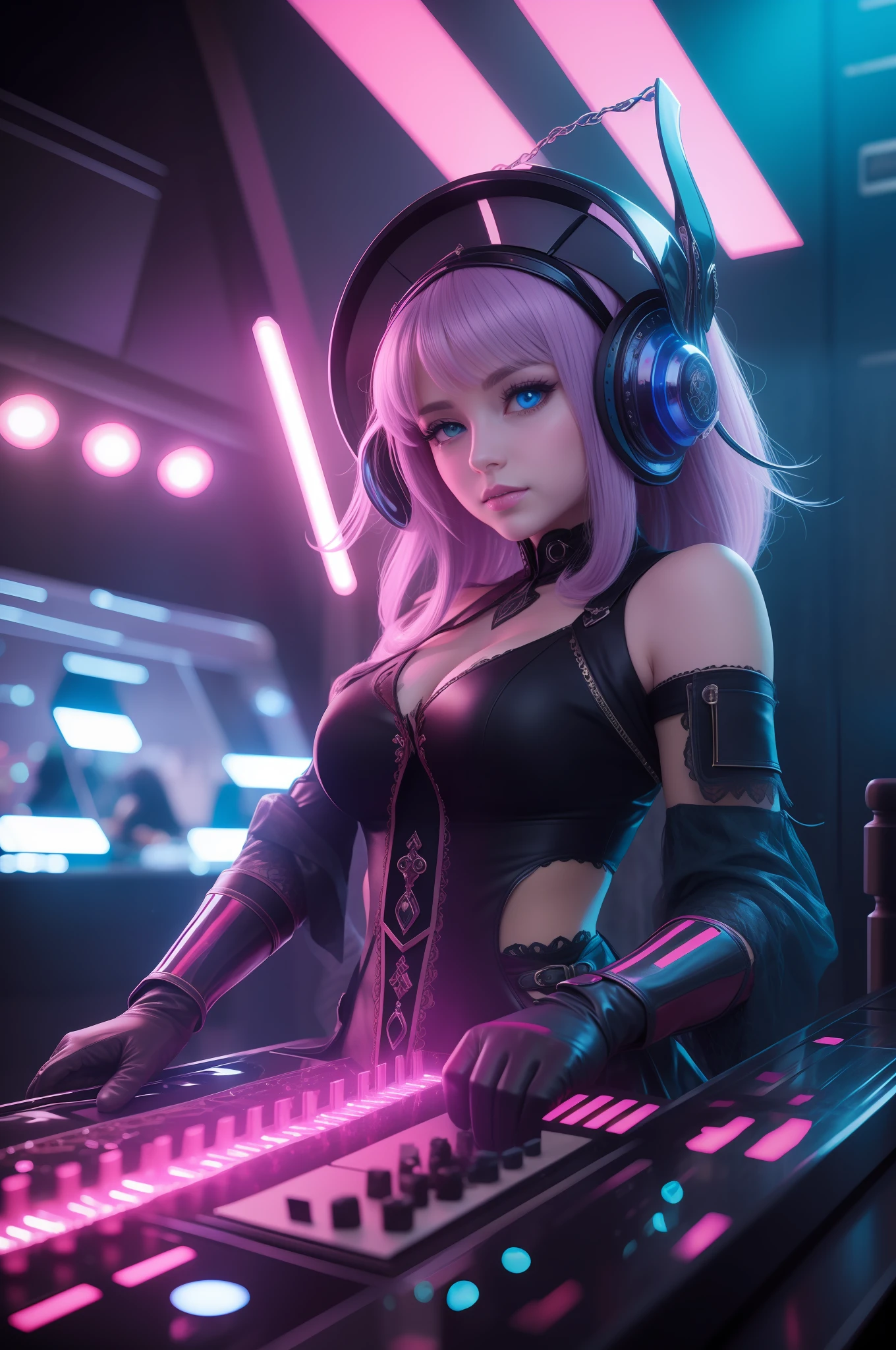 cute Rabbit hacker, intense hack, seductive, thong,