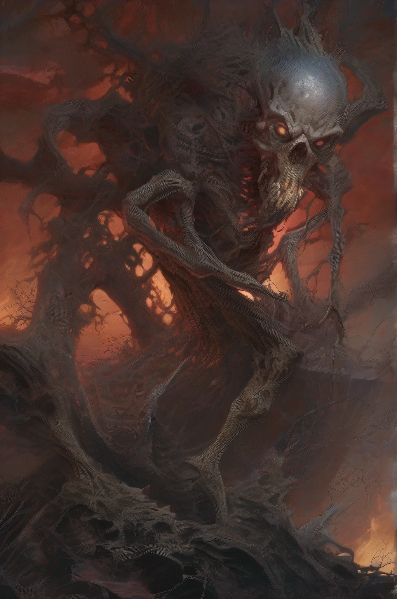 (((Grotesque Abomination))), (((Nightmarish Horrors))), ((Macabre and Unsettling)), (Visceral and Distorted CG Nightmare), ((A Convergence of Despair)), (From the Darkest Abyss), Unnerving and Distorted Lighting, ((1 Twisted and Tormented Monstrosity)), Solo, Full Body, ((Flesh Ripped Open in Horrifying Exposé:1.2)), ((Mangled Limbs Contorted in Torturous Anguish:1.2)), ((Extraneous Eyes Proliferating in Mismatched Patterns:1.2)), (Distorted and Unnatural Stance), ((Rotting Flesh Emitting Putrid Odors and Decay:1.2)), ((Bloodshot Eyes Glimmering with Madness:1.2)), ((Viscera Exposed and Spilling in a Cascade of Horror:1.2)), Character Focus, Nightmarish Realm, Distorted Background, Sickening and Disturbing Colors, ((Face Distorted Beyond Recognition, a Visceral Nightmare:1.2)), ((Form Engulfed in Undulating Masses of Fleshy Appendages:1.2)), ((Unnatural Proportions and Twisted Anatomy:1.2))