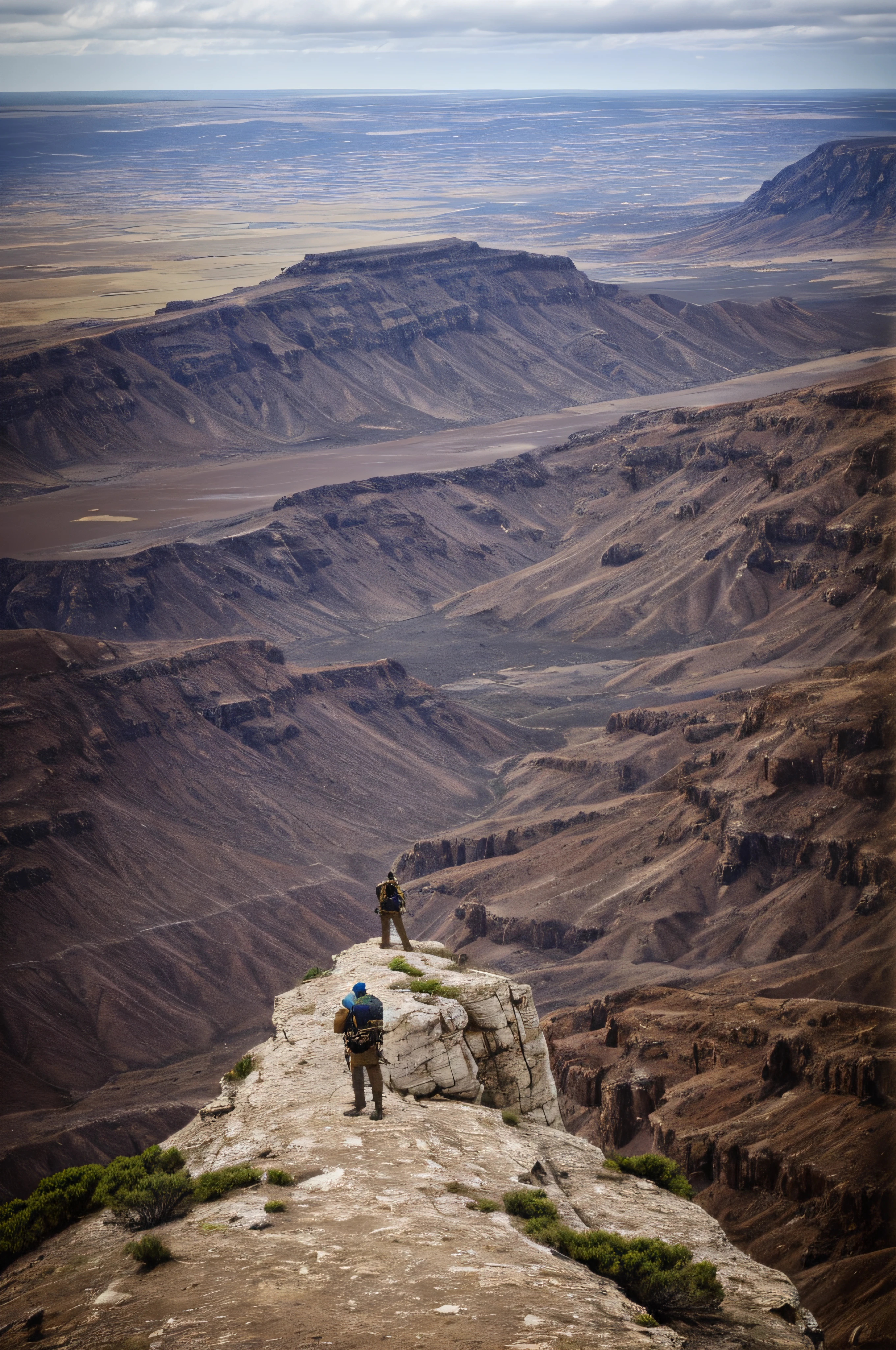 photograph,a picture,Backward Warrior Standing on the Ground,8K,on a cliff,well-muscled、Desolate Land --auto