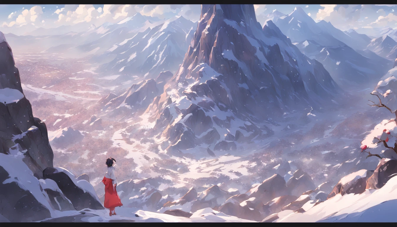snow mountains,big dragon,mountain cliff,SakuraNS,lake