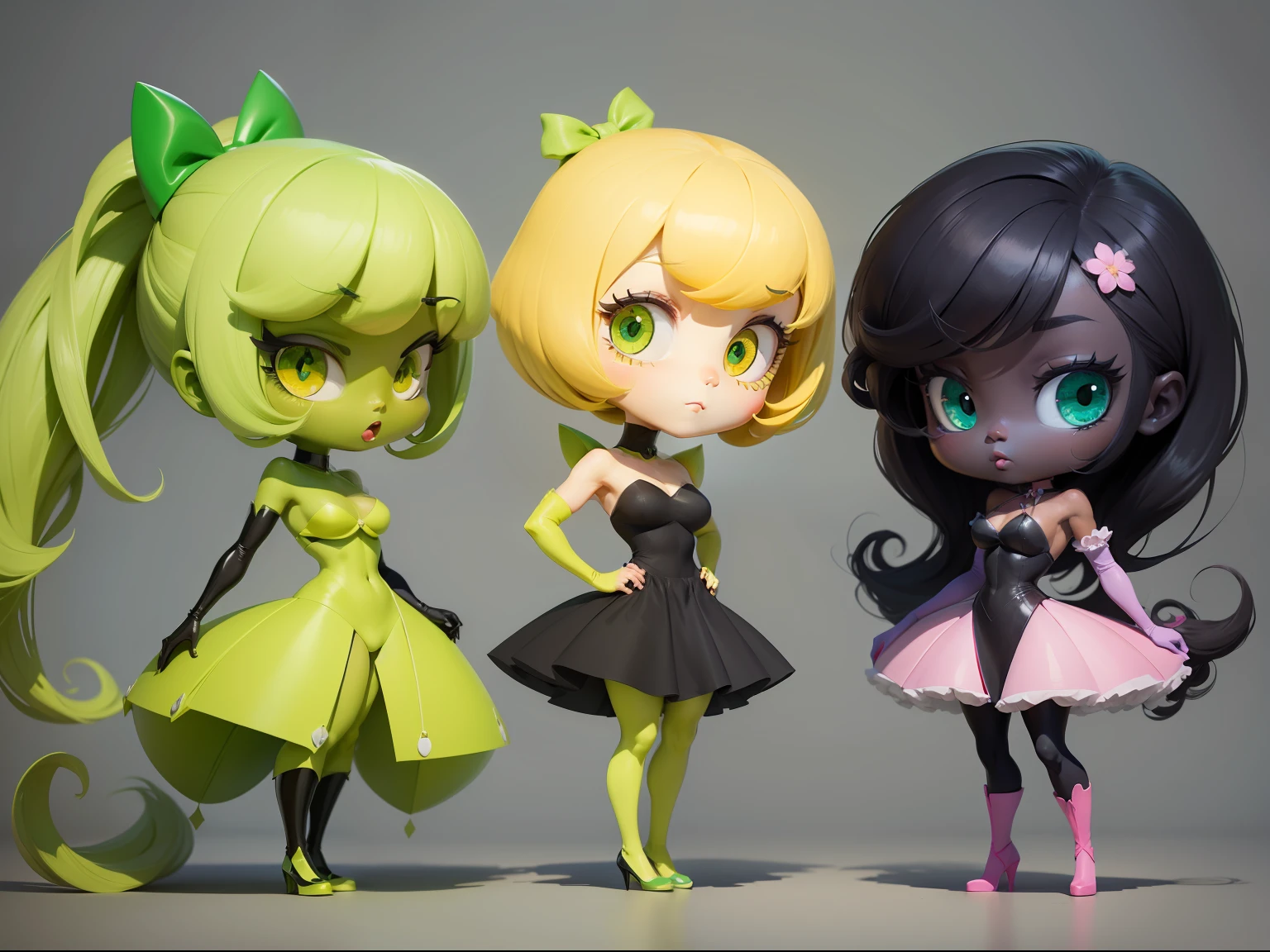 Combining the goodness of melon and lemon「Lelon」Design your character, With a twist on the Powerpuff Girls cartoon. Think big eyes, Simple facial features, and bold colors