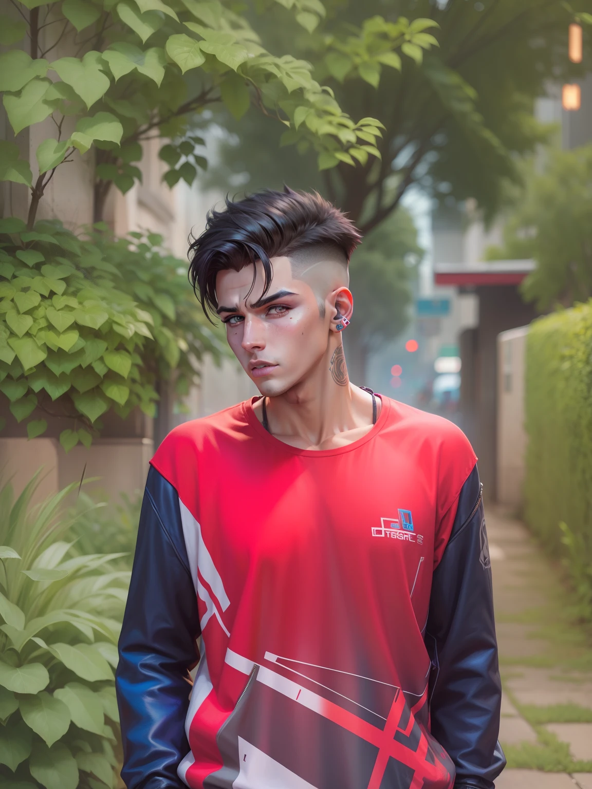 Change backgroud cyberpunk handsome boy .realistic face. 8k.urtra realistic