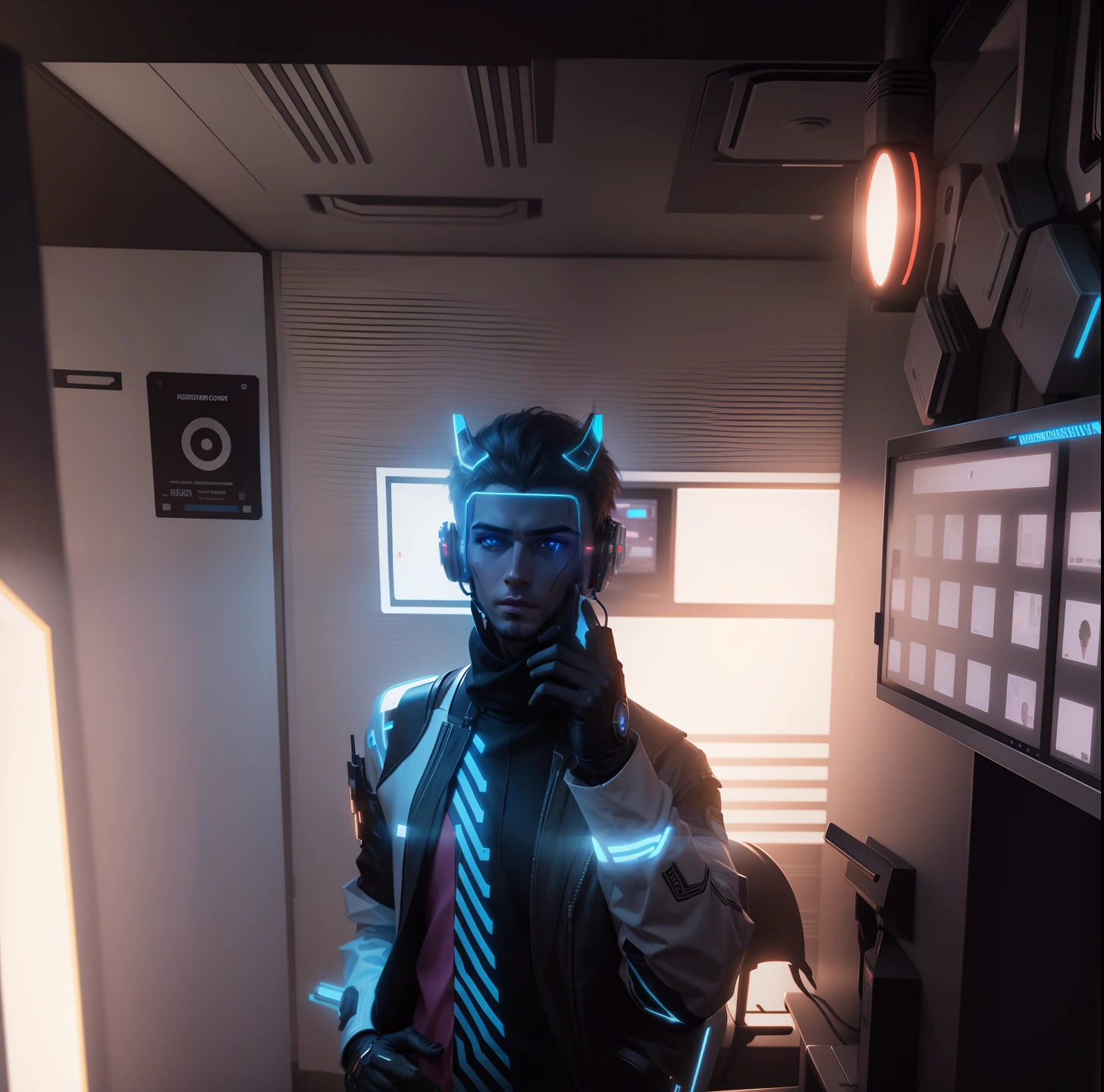 Change background handsome boy, cyberpunk realistic face, 8k ultra relistic