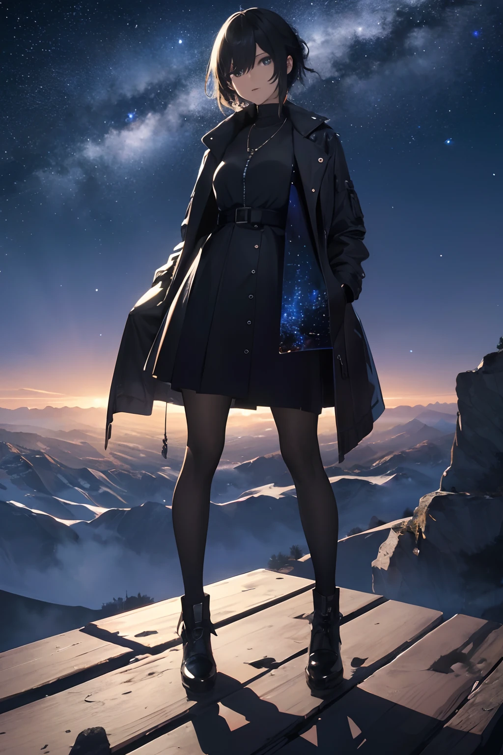 "We present masterpiece photos that capture the breathtaking night sky in the highest quality 4K resolution. The scene is、Need to showcase a stylish and trendy 3D view of the universe, Where the stars decorate the sky, And the beauty of the landscape is simply mesmerizing. Let the elegance make your images really stand out."