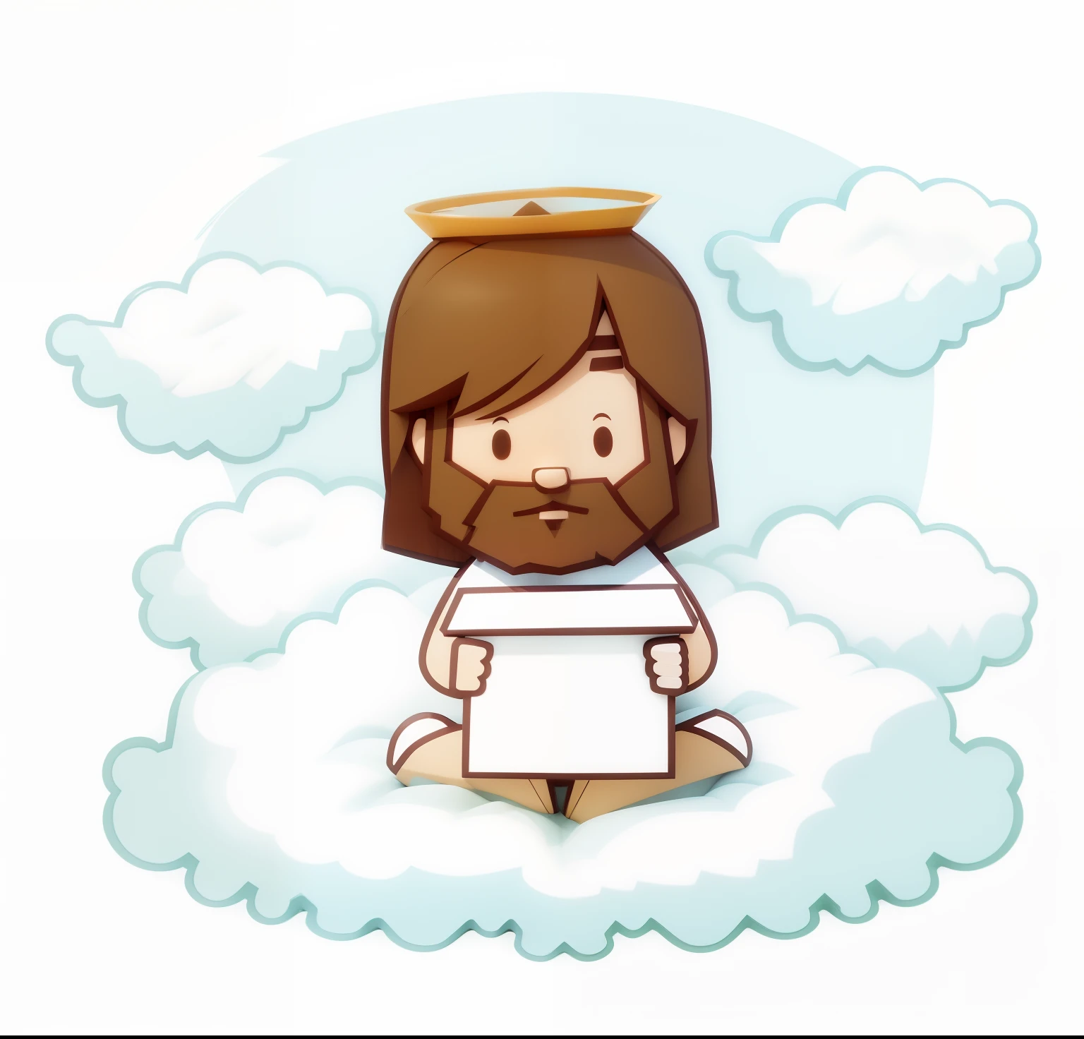 Cartooned 3d jesus