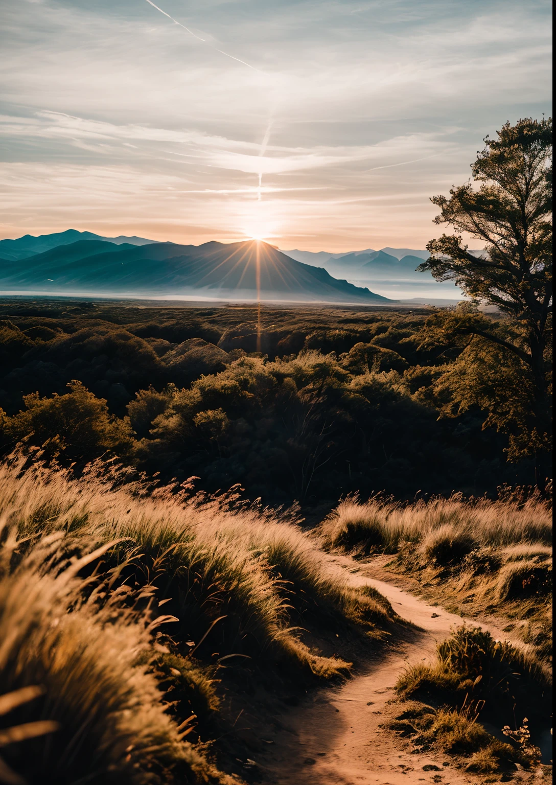 RAW photo of a landscape, small details, photorealistic, ultra-realistic photo, 8k uhd, dslr, soft lighting, high quality, film grain, Fujifilm XT3, (masterpiece)