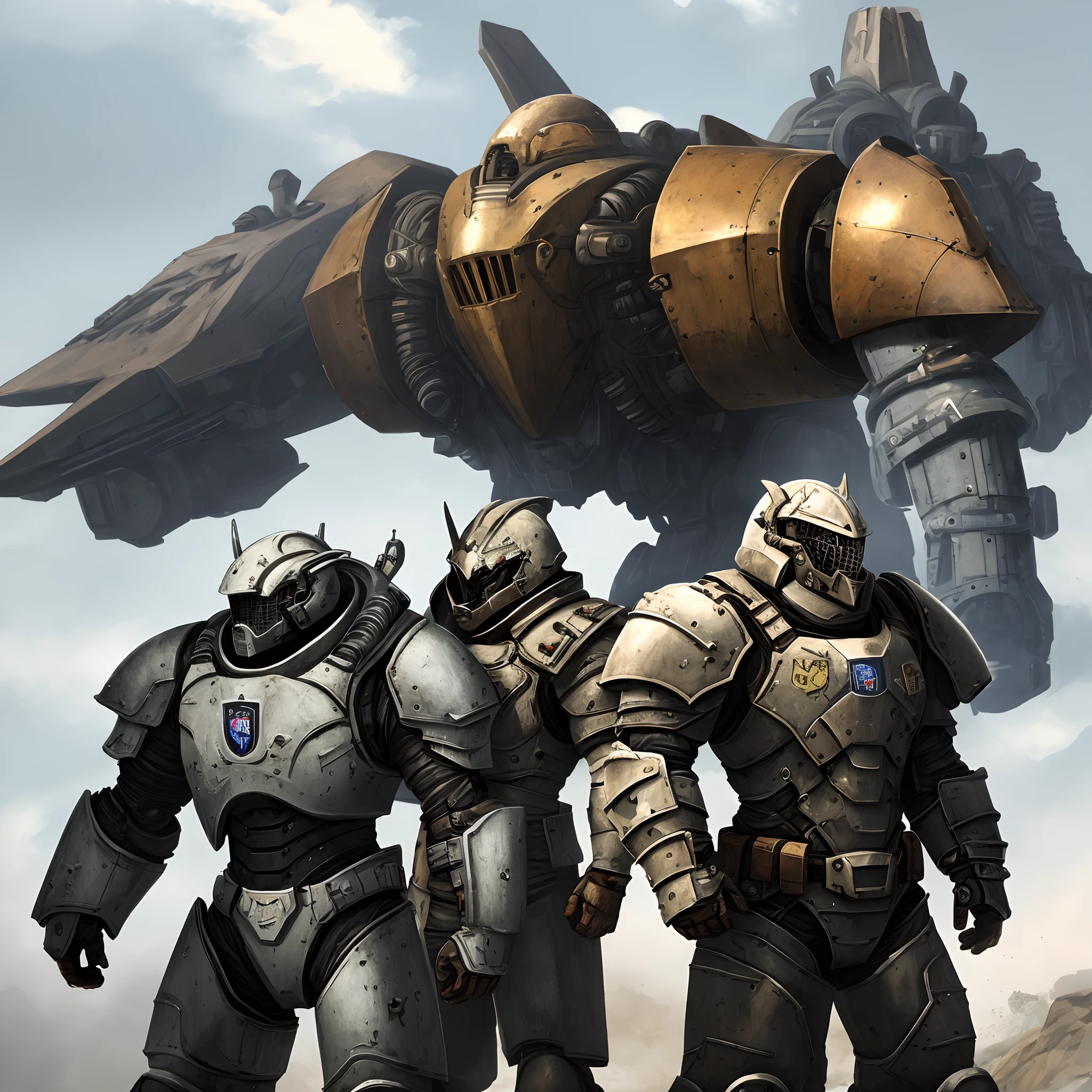 power armour，Big shield，guard