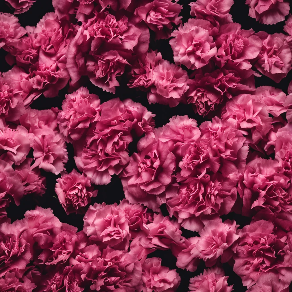 carnation，garland，Realistic，flower photography, dark, Black background