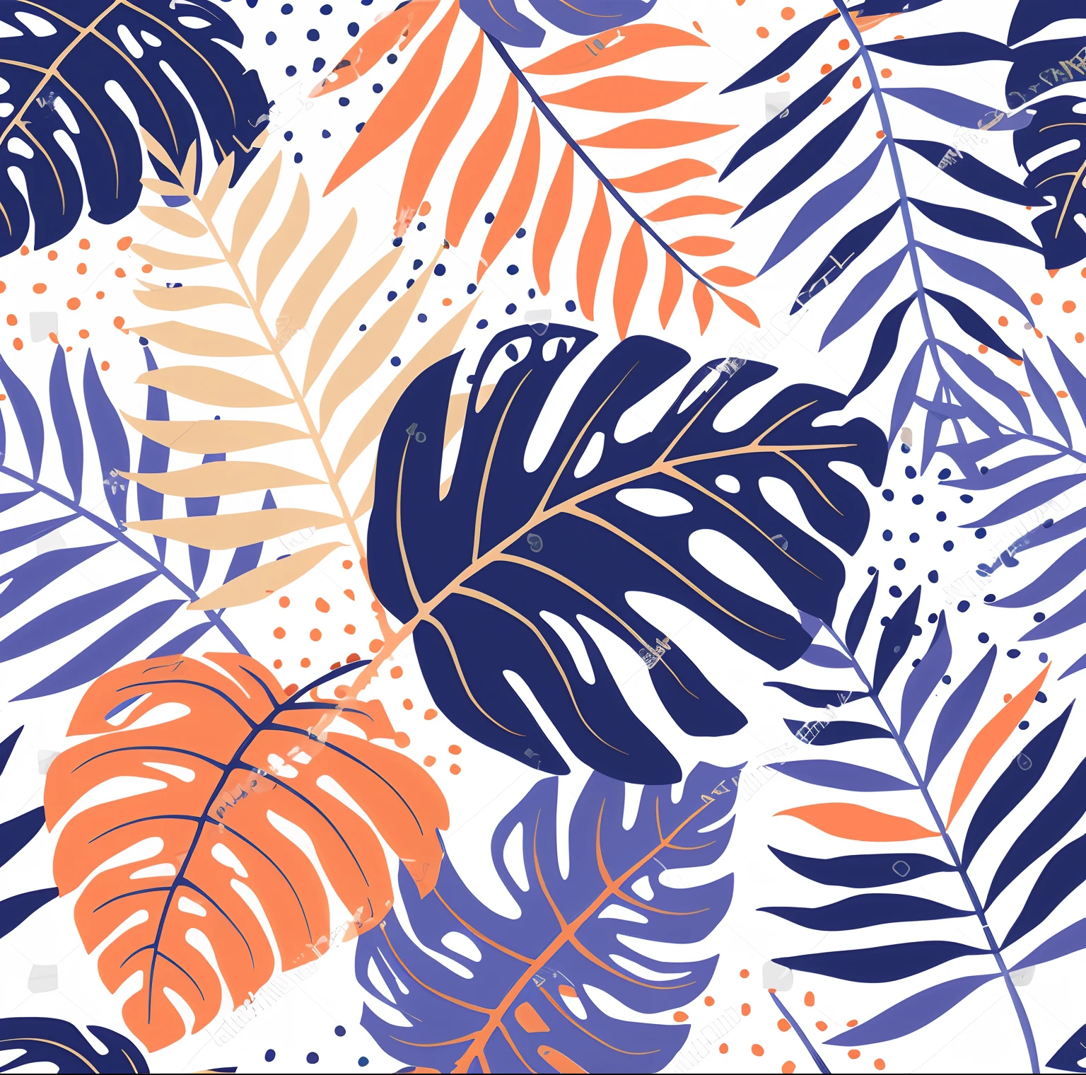 Seamless tropical pattern with palm leaves and dots, elegant tropical prints, colorful tropical plants, summer color pattern, Tropical leaves, plant patterns, Seamless pattern design, vibrant foliage, tropical, detailed patterns pop art, tropical background, tropical palms, Vibrant pattern, repeating fabric pattern, tropical foliage, botanical background, exotic vegetation, pattern art, Repetitive patterns, Colorful patterns