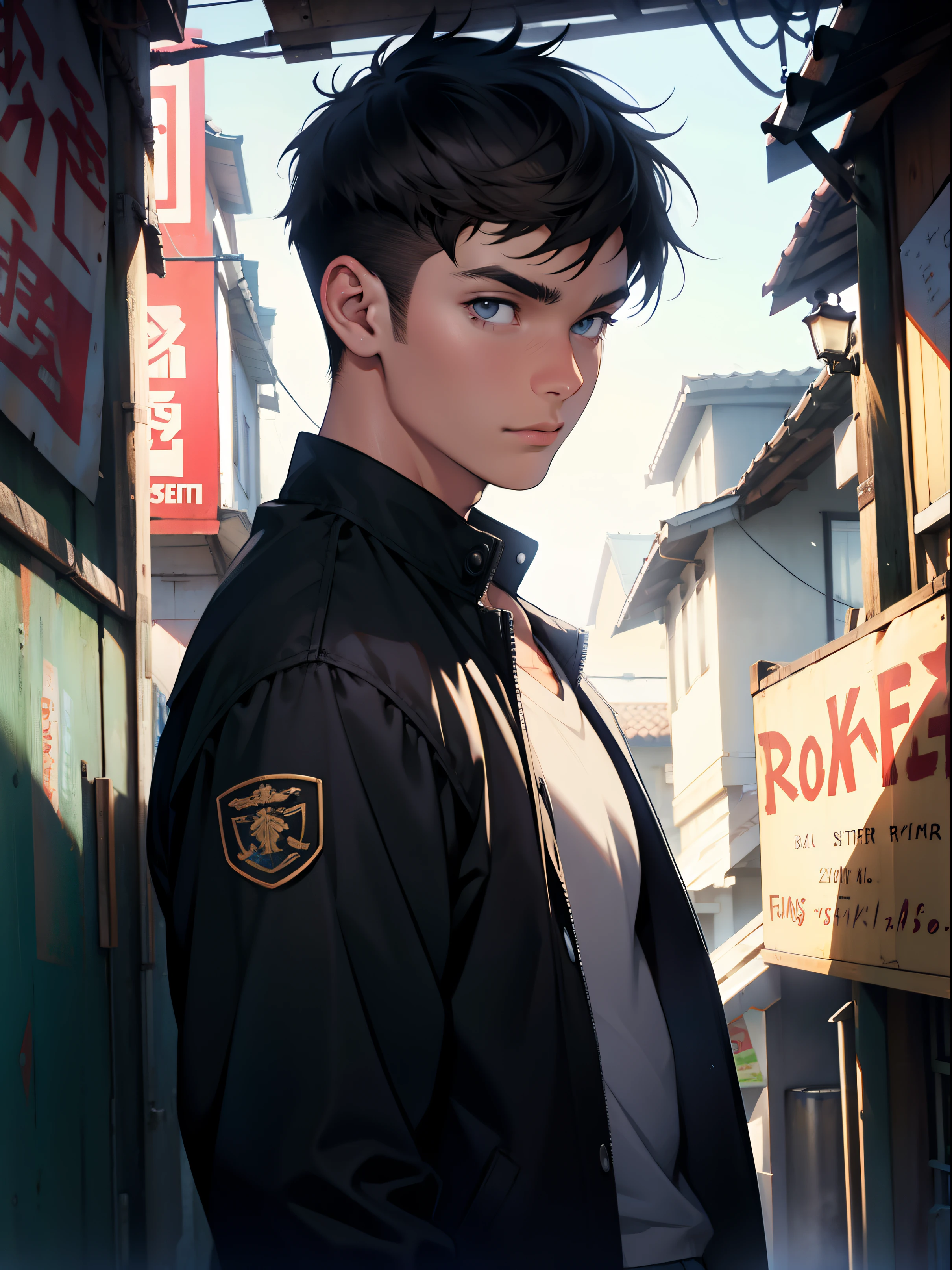 Short haired boy