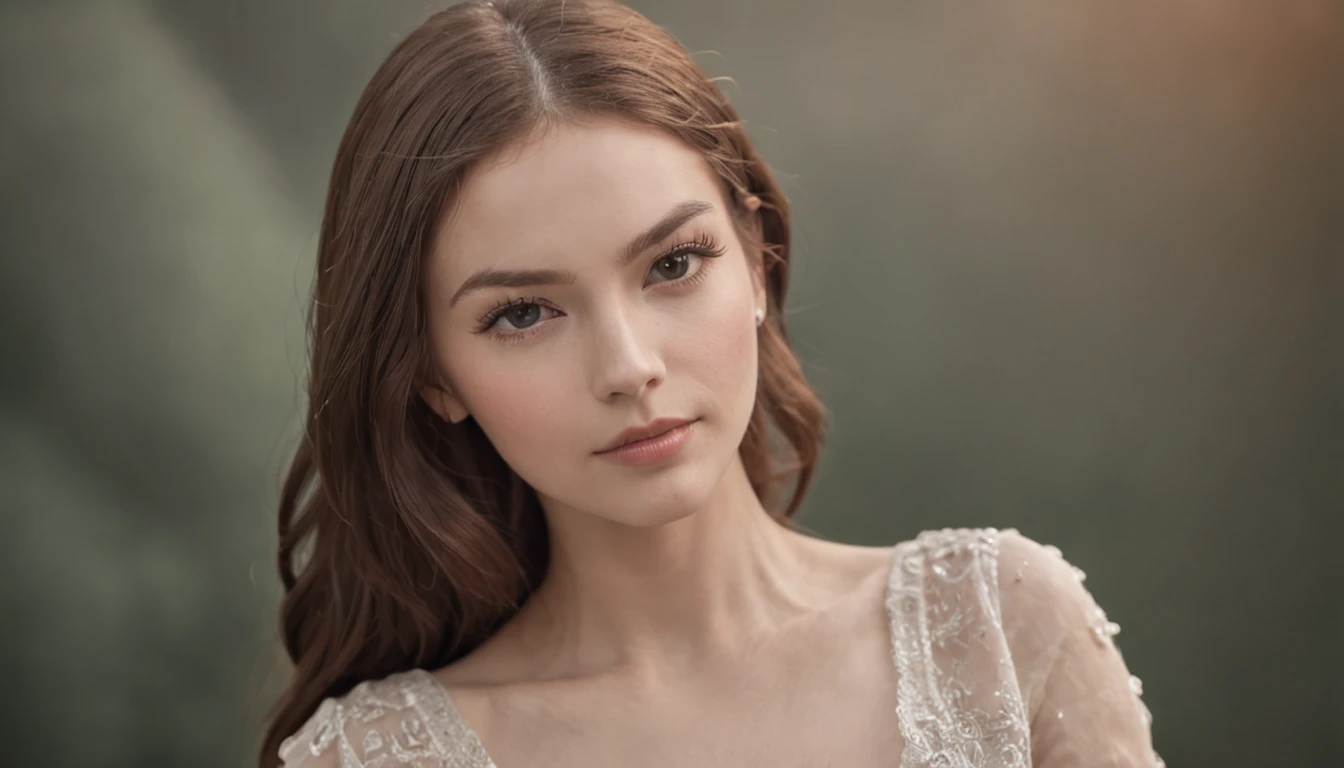 Close-up at medium range,one-girl,The background is a modern city
