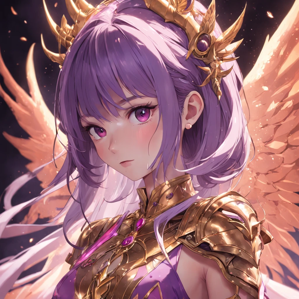 32K（tmasterpiece，k hd，hyper HD，32K）short detailed hair，Gold jewelry area in the back room，Flame Girl ，Yao Lang protector （realisticlying：1.4），Python pattern robe，Purple-pink tiara，Snowflakes fluttering，The background is pure，Hold your head high，Be proud，The nostrils look at people， A high resolution， the detail， RAW photogr， Sharp Re， Nikon D850 Film Stock Photo by Jefferies Lee 4 Kodak Portra 400 Camera F1.6 shots, Rich colors, ultra-realistic vivid textures, Dramatic lighting, Unreal Engine Art Station Trend, cinestir 800，Hold your head high，Be proud，The nostrils look at people