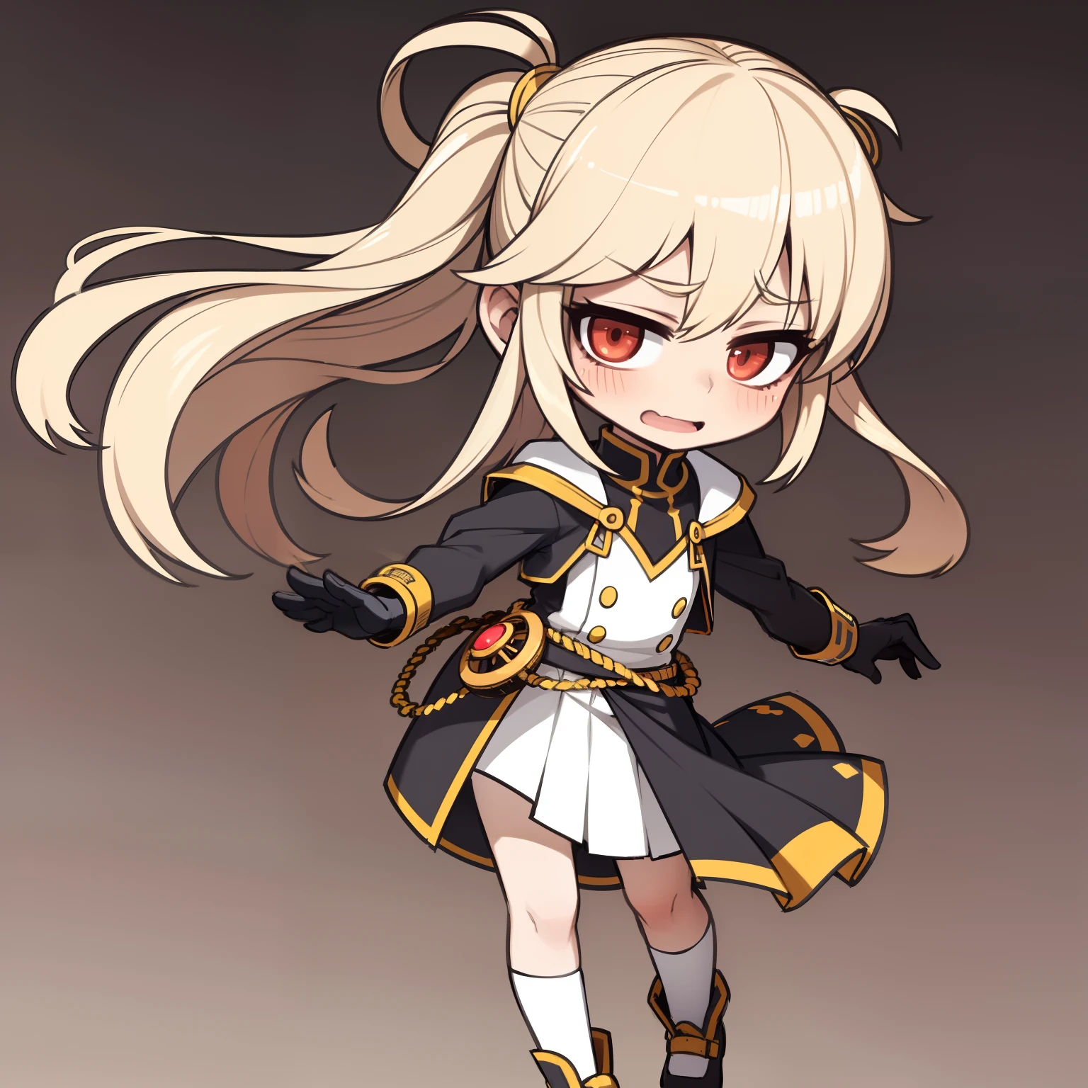 Very shy。blushing。Tsundere