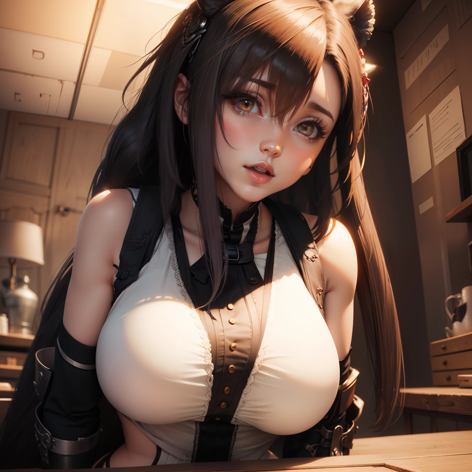 Human females,Strangely,abnormal giant breasts
