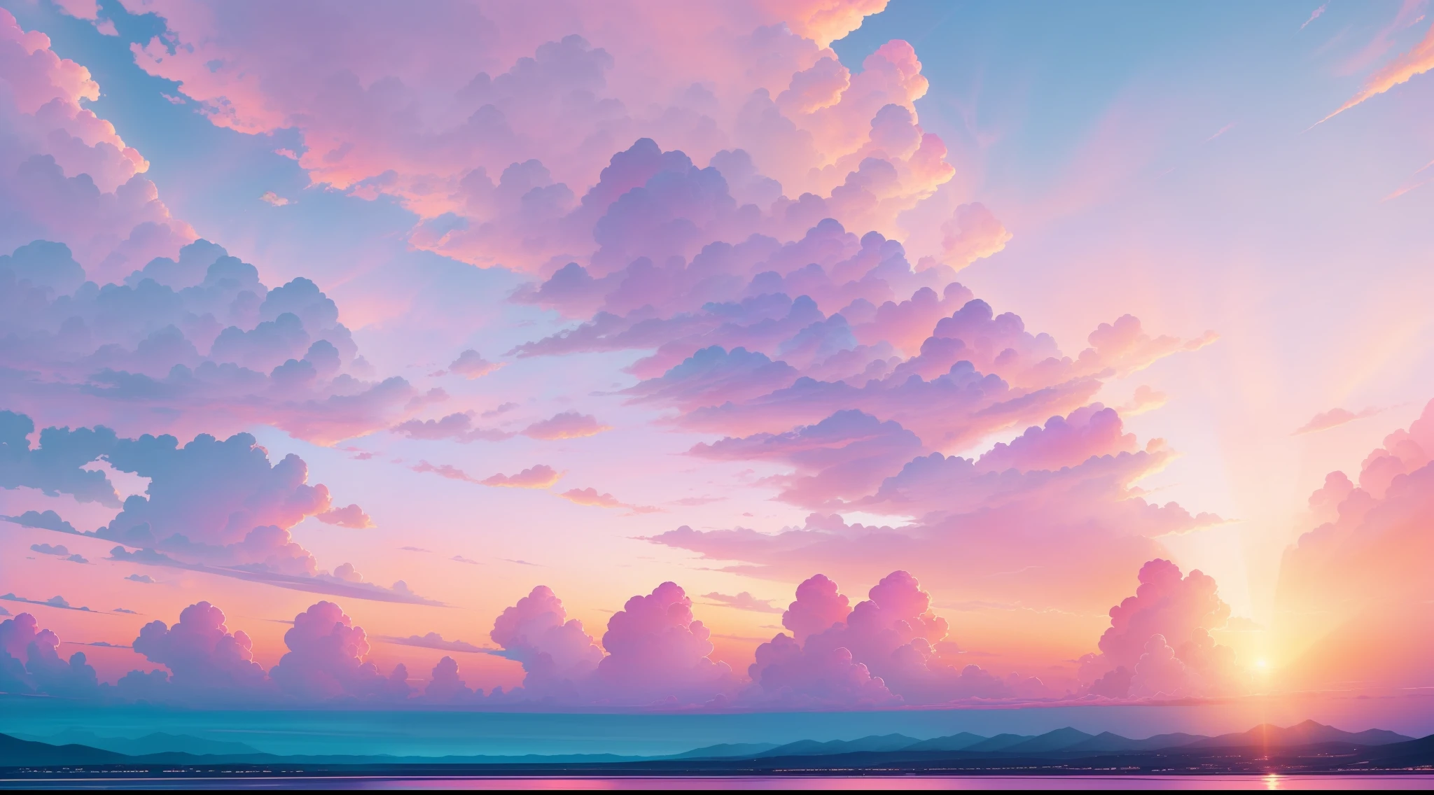 Storm Cloud Vertical Screen Beautiful pink sky clouds