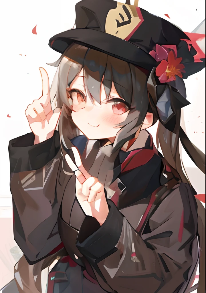 anime girl with a hat and flowers in her hair, Cute anime girl, from girls frontline, girls frontline style, Kantai collection style, Cute anime girl portrait, portrait anime girl, portrait of cute anime girl, anime moe art style, Kawasi, Aromatic, Girls Frontline CG, anime visual of a cute girl, with index finger, (Anime girl)