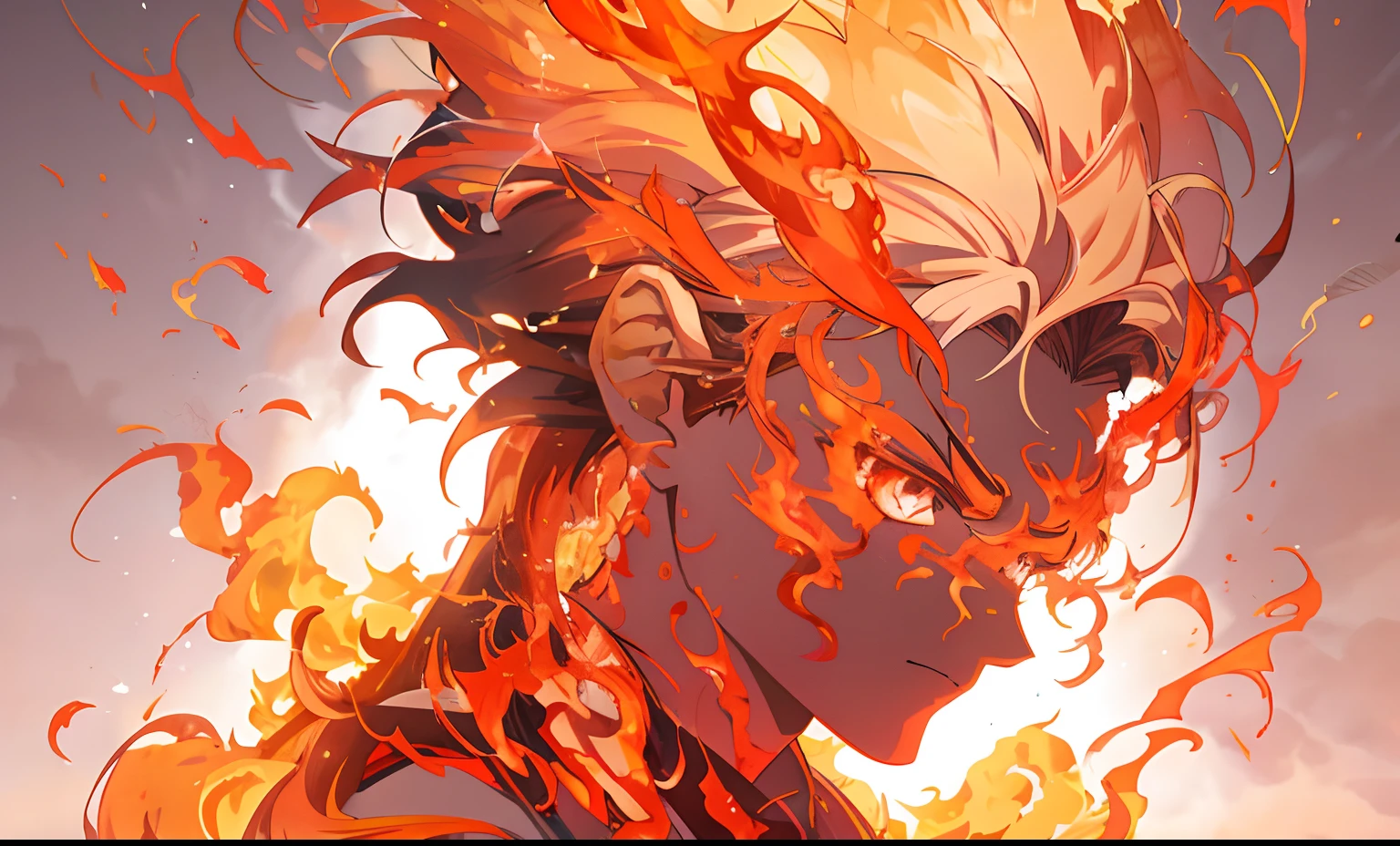 anime big breast, Anime art, Anime girl, Fire, Hair, Fire, Hair, Hair, Hair, Hair, Hair, Hair, Hair, Hair, Hair,, 4k manga wallpapers, engulfed in swirling flames, wreathed in flame, fire behind him, Detailed digital anime art, 4K anime wallpaper, Anime wallpaper 4 k, Anime wallpaper 4K